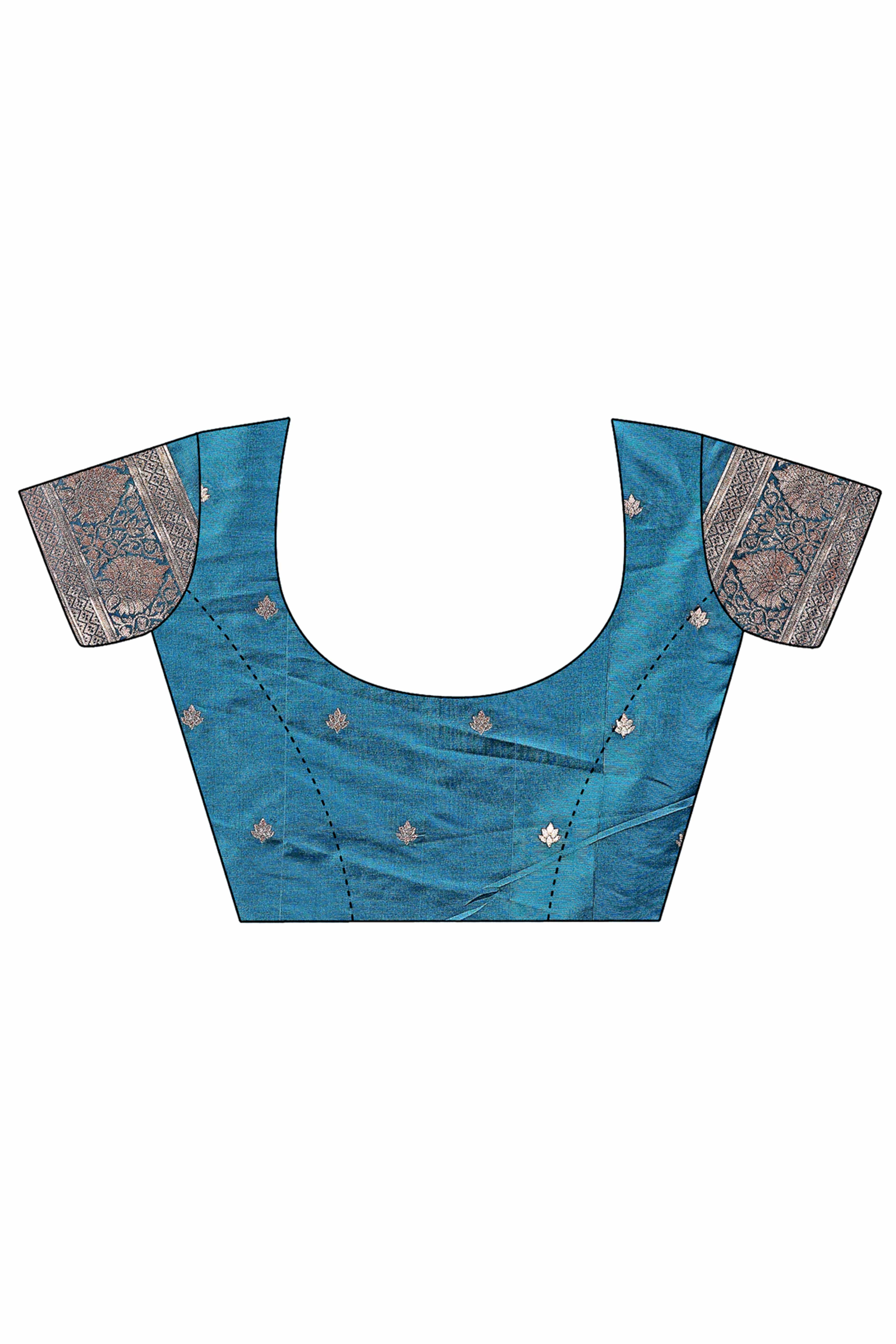 Elegant Teal Floral Zari Woven Kanjivaram Silk Saree Crafted for Timeless Festive Glamour