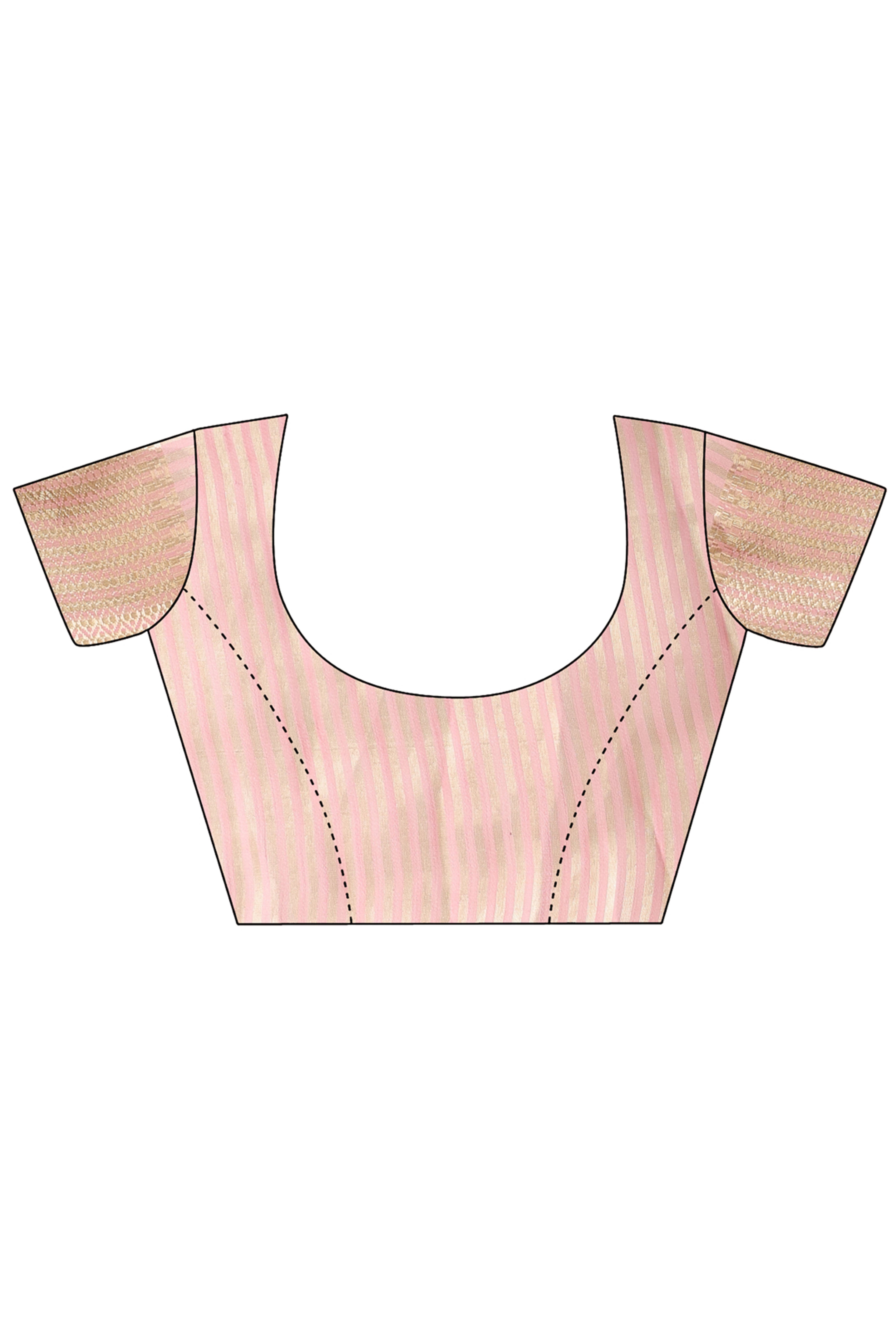 Pink Cotton Silk Saree with Solid Zari Woven Accent and Tassels