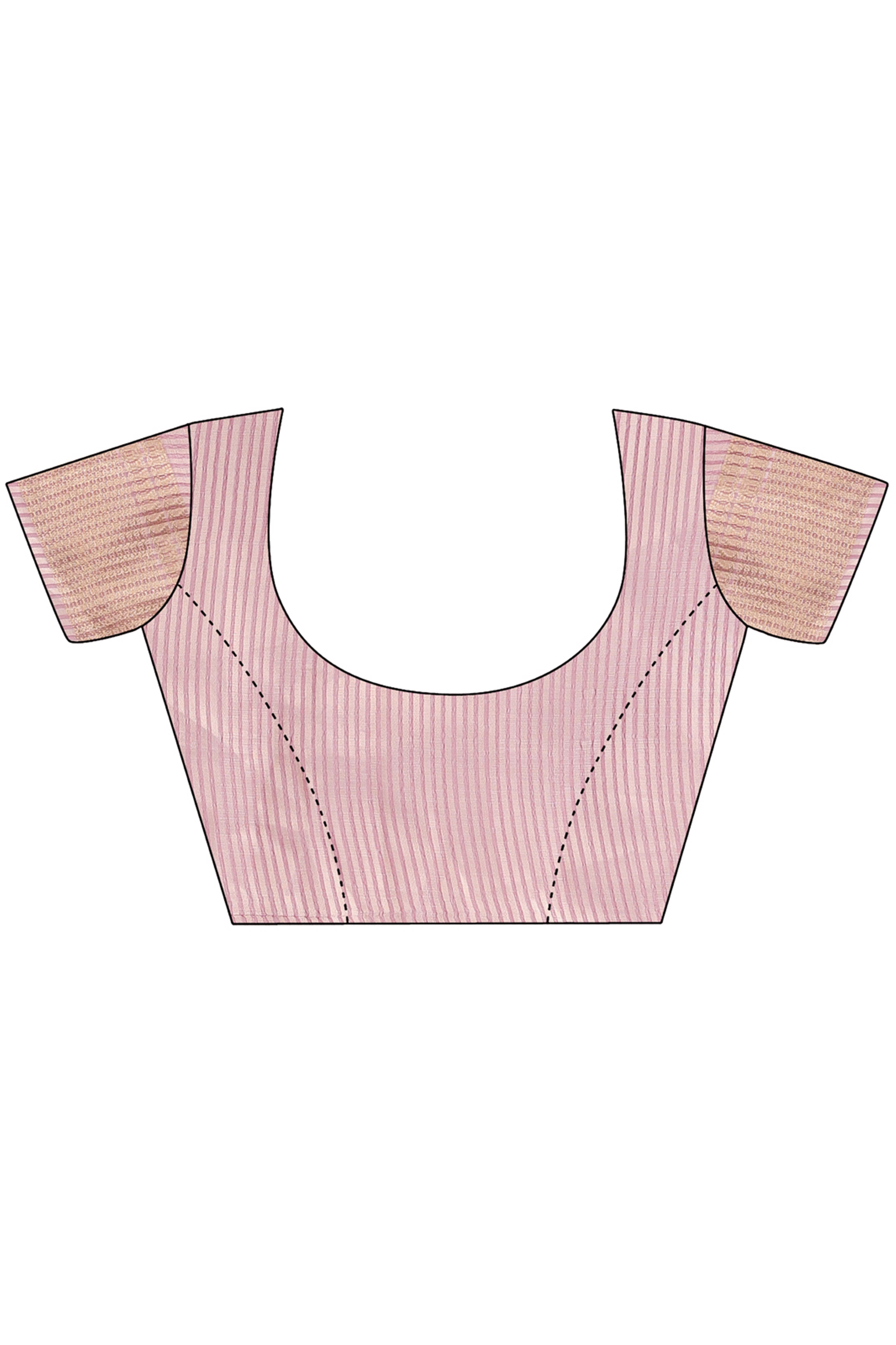 Soft Purple Organza Saree with Detailed Zari Woven Edging