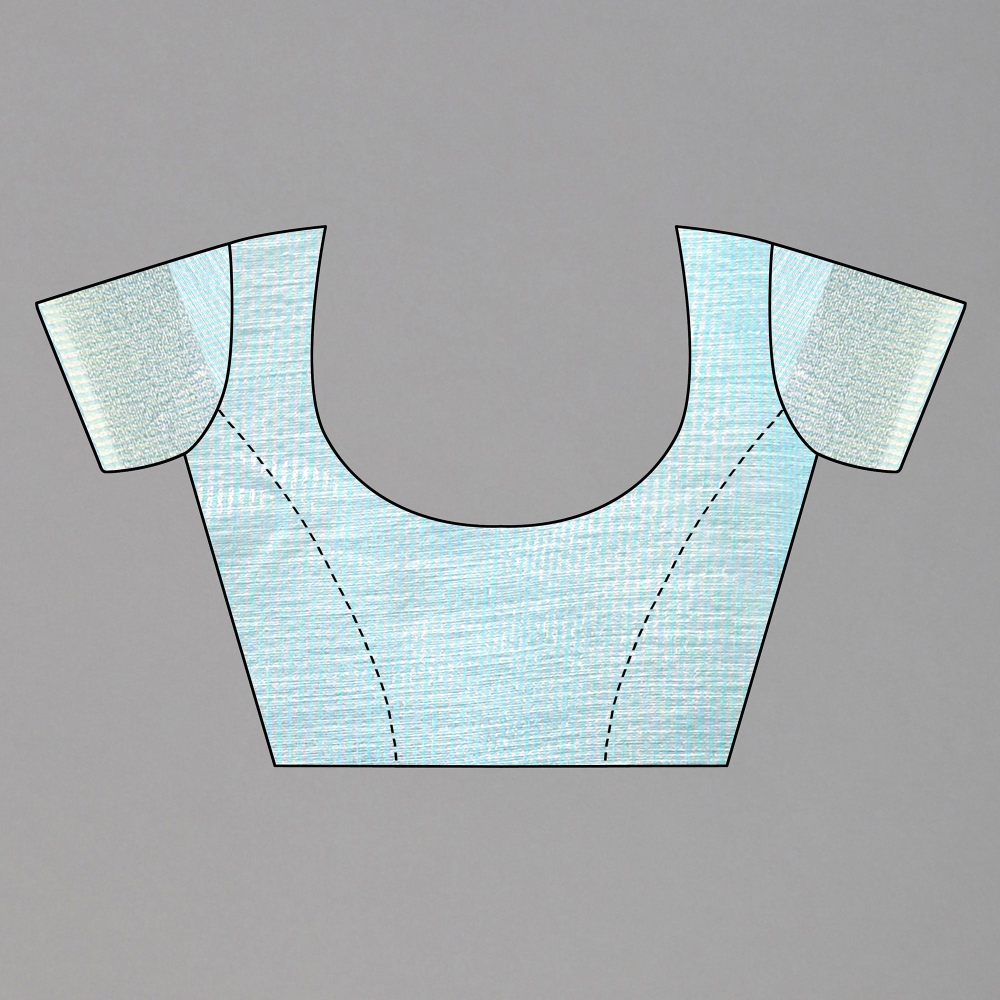 Blue Embroidered Cotton Silk Saree With Tassels