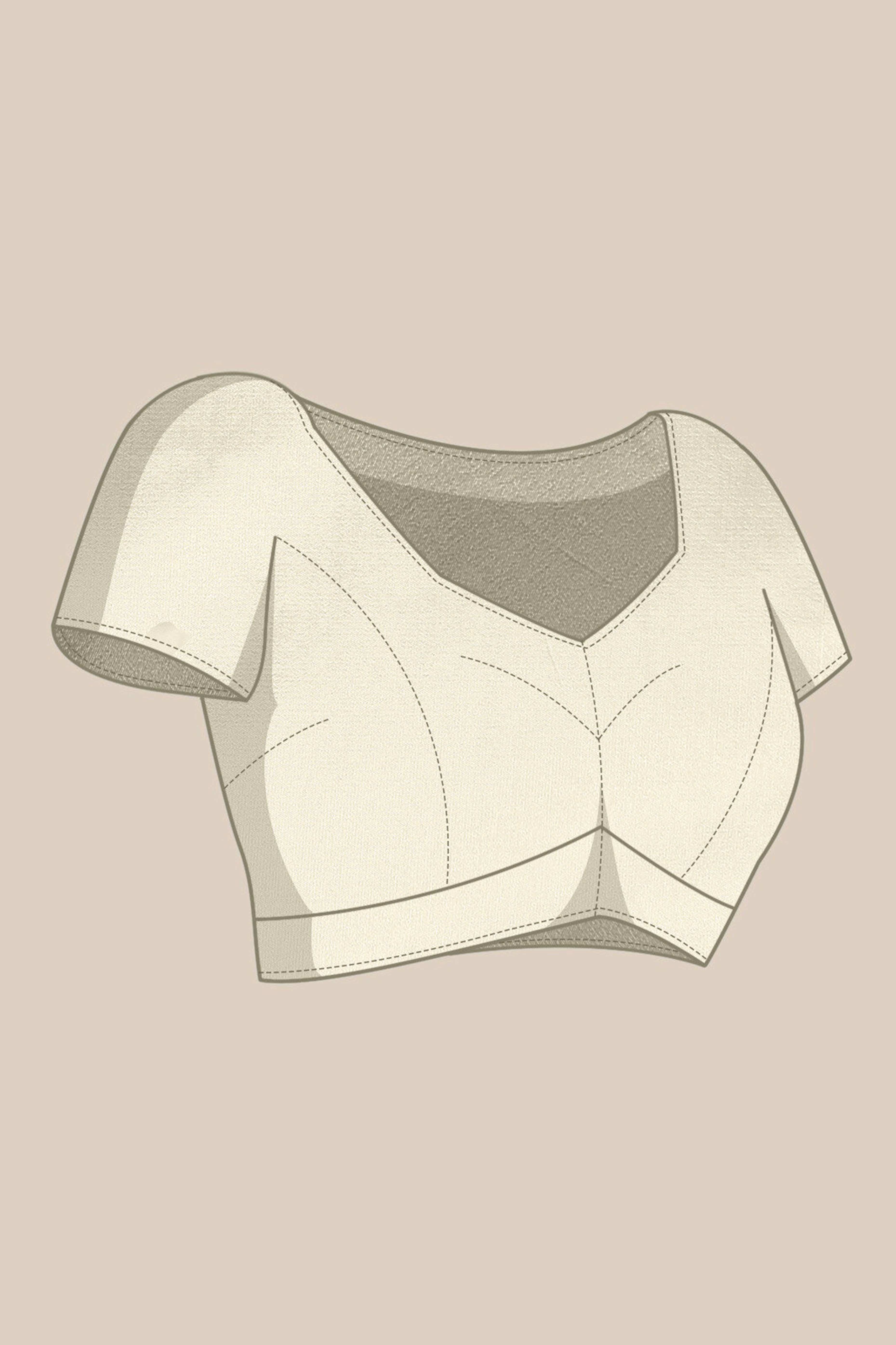 Light Yellow Designer Freehand Saree In Satin Georgette With Striking Digital Print