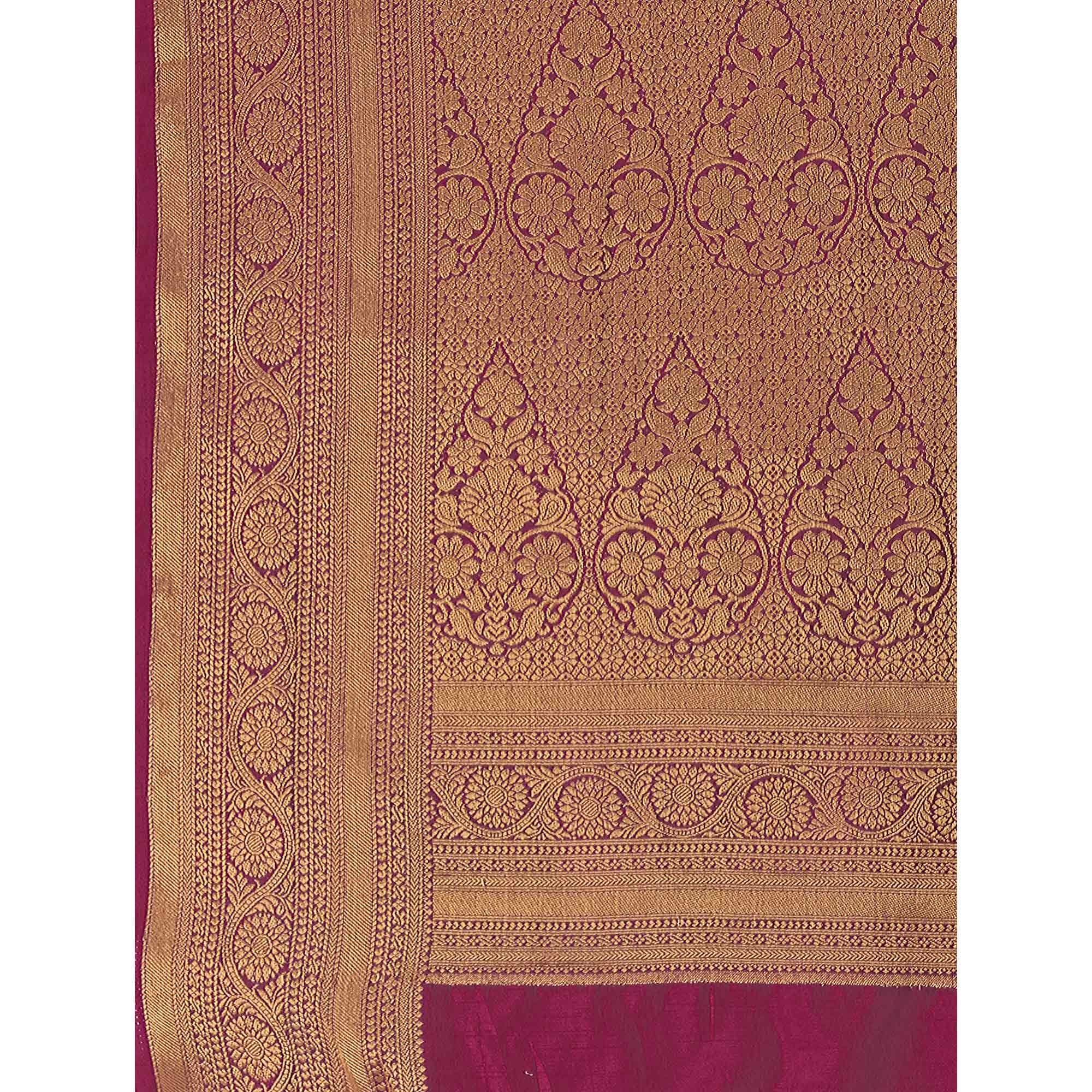 Green Woven Dola Silk Saree