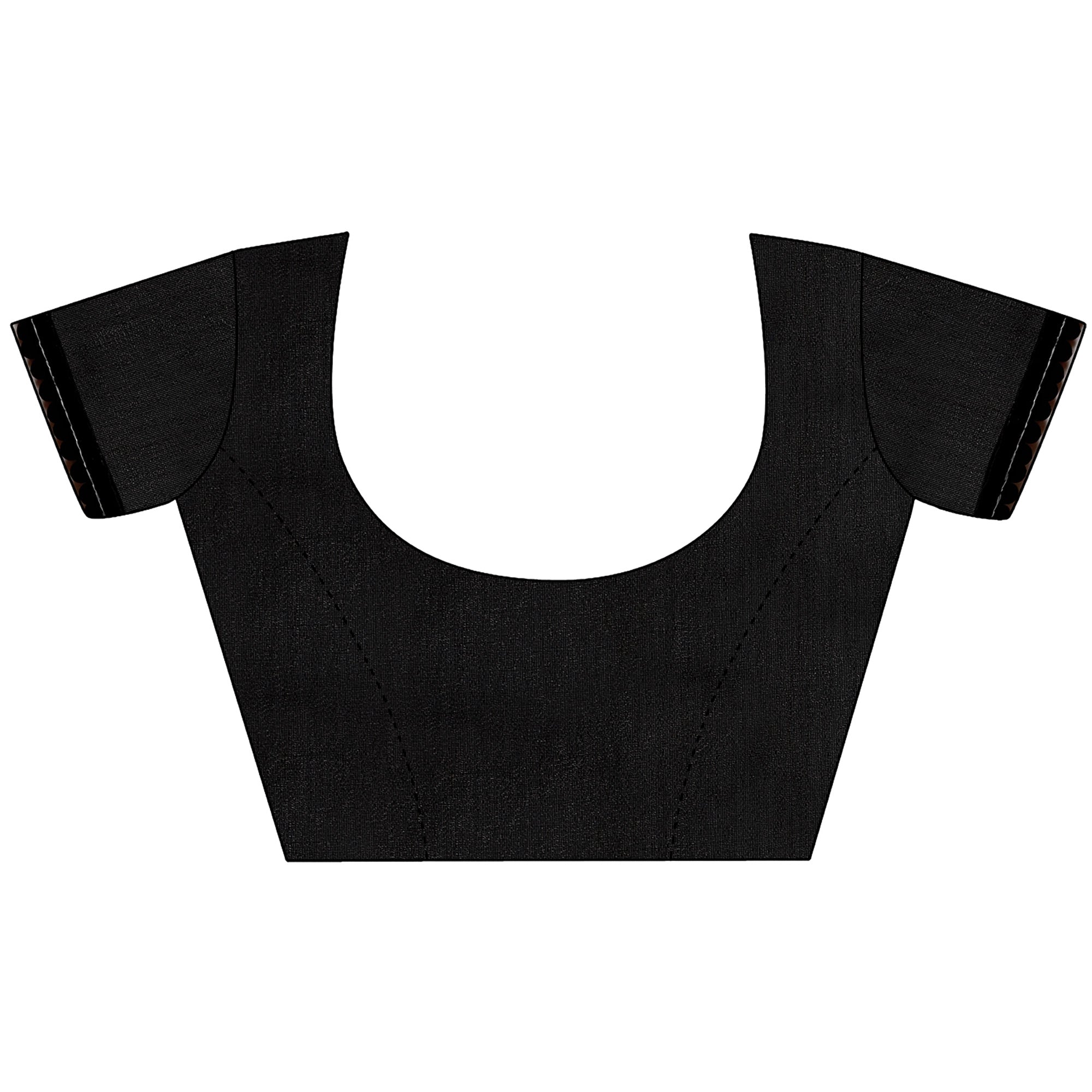 Brown Digital Printed Lycra Saree With Lace Border