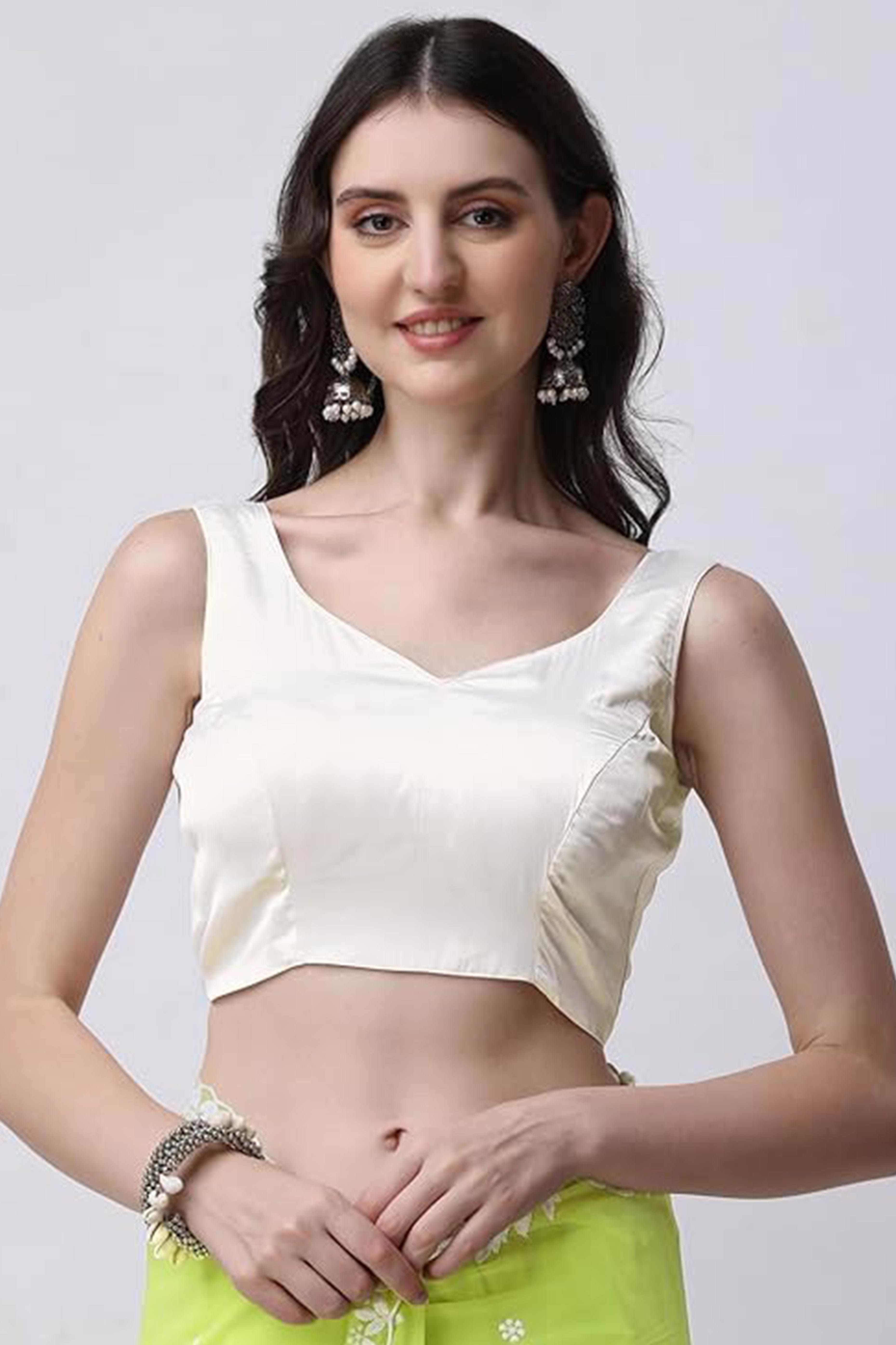 Lime Green Floral Embroidered Georgette Saree