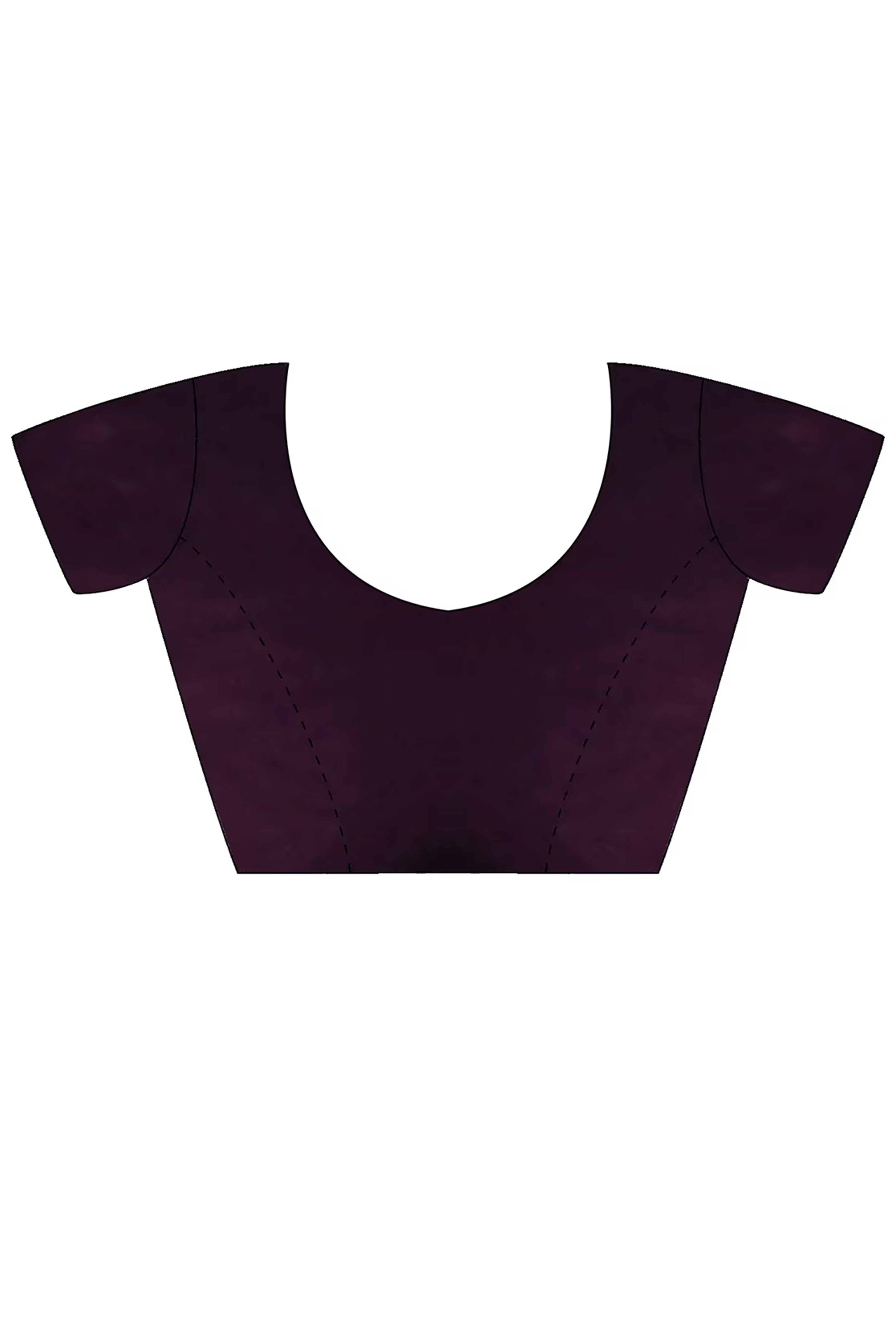 Stunning Dark Purple Organza Satin Silk Saree Adorned With Floral Sequin Zari Embroidery Work