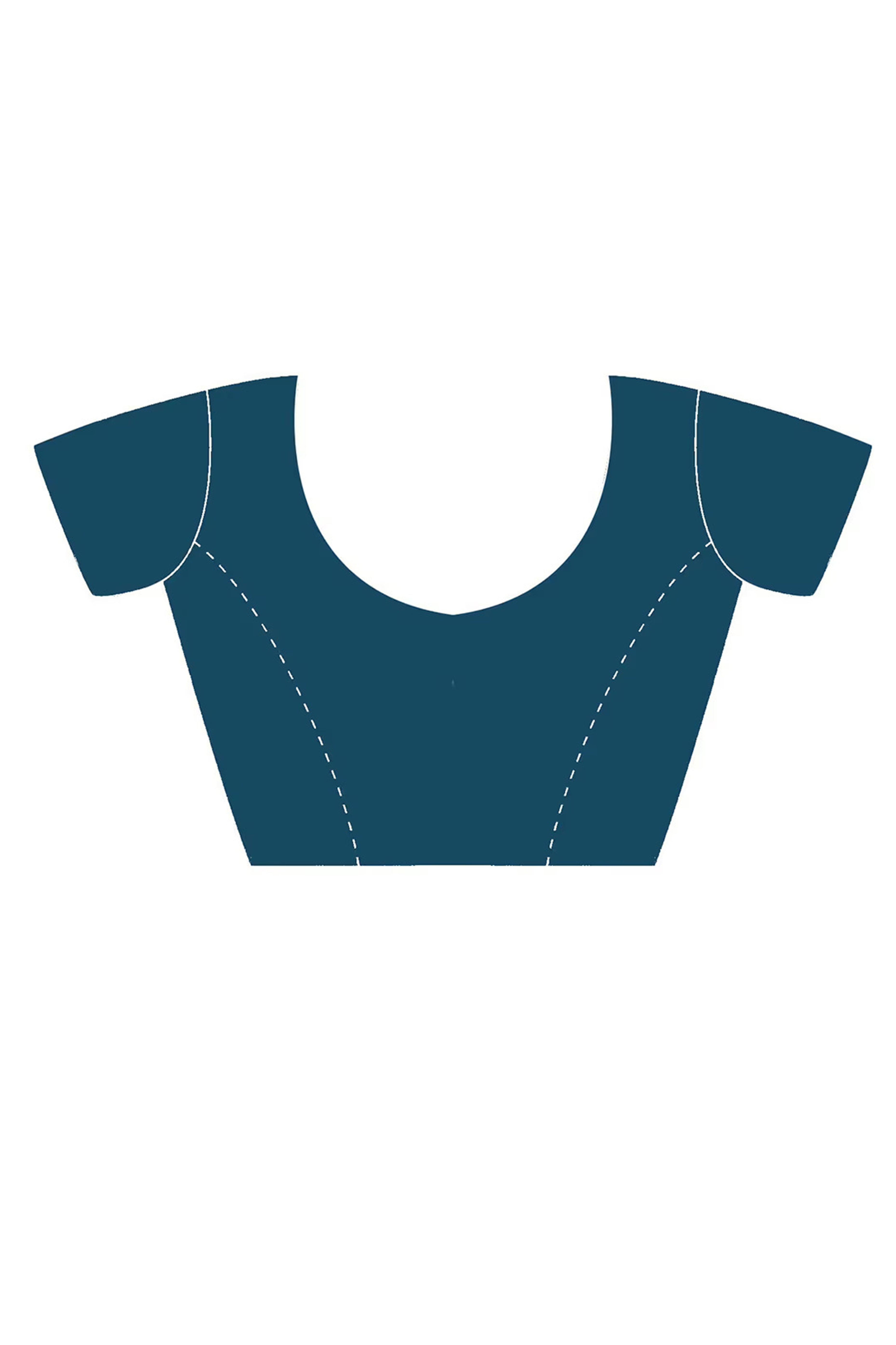 Turquoise Solid Pattern Net Saree with Refined Lace Work for Parties