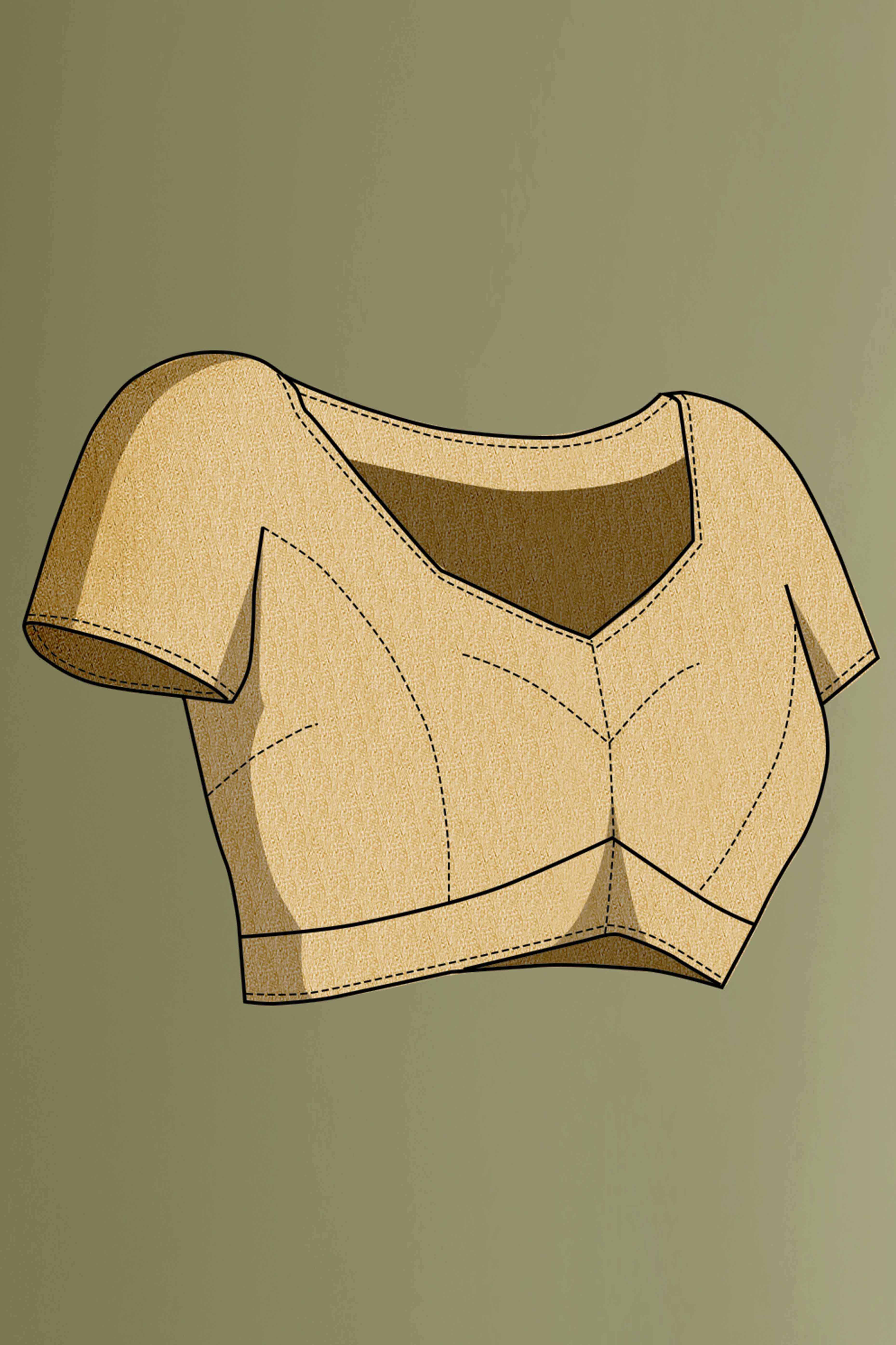 Maroon Solid With Zari Embroidered Georgette Saree