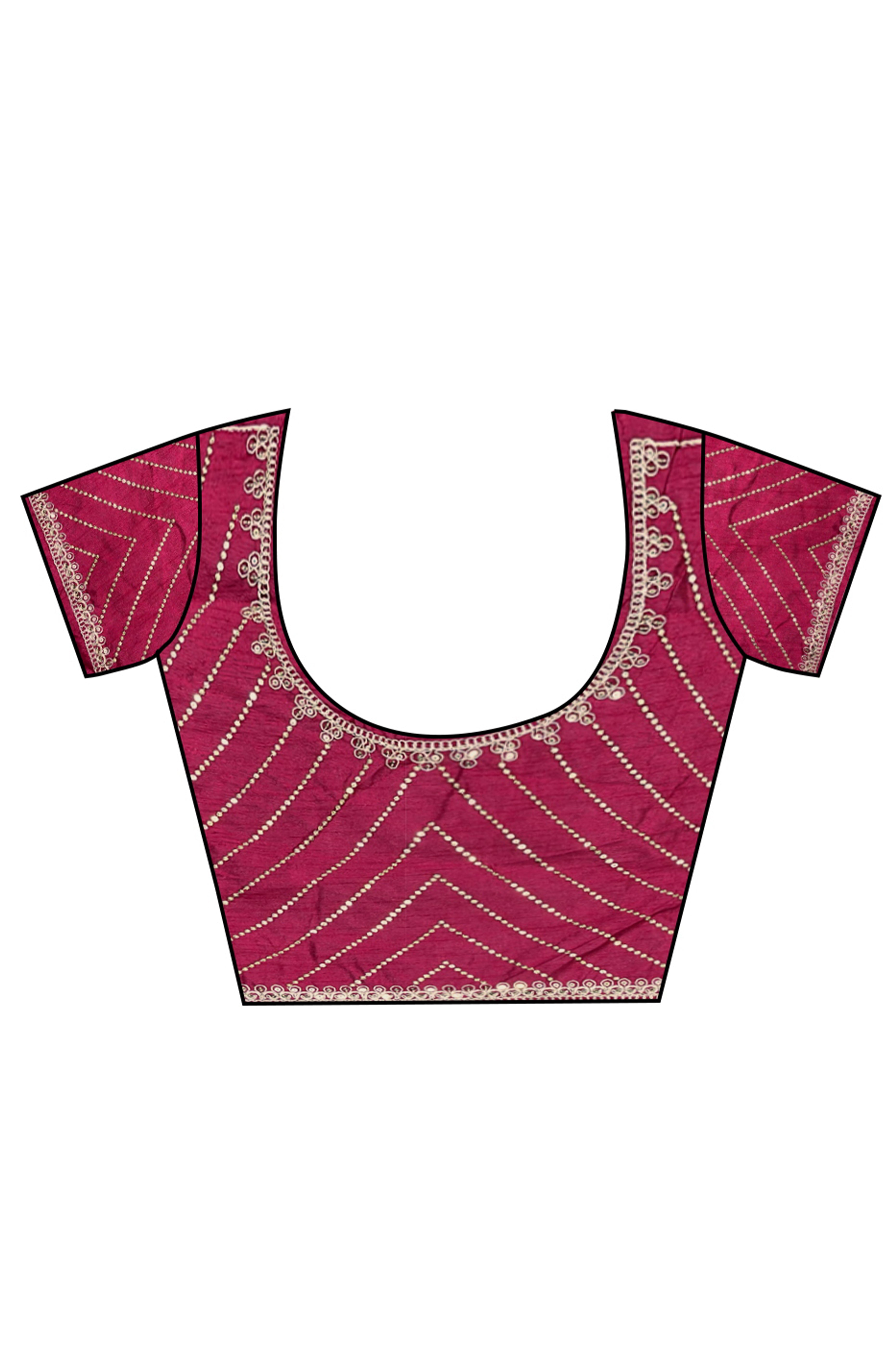 Teal Zari Embroidered Georgette Saree Accented With Sequins