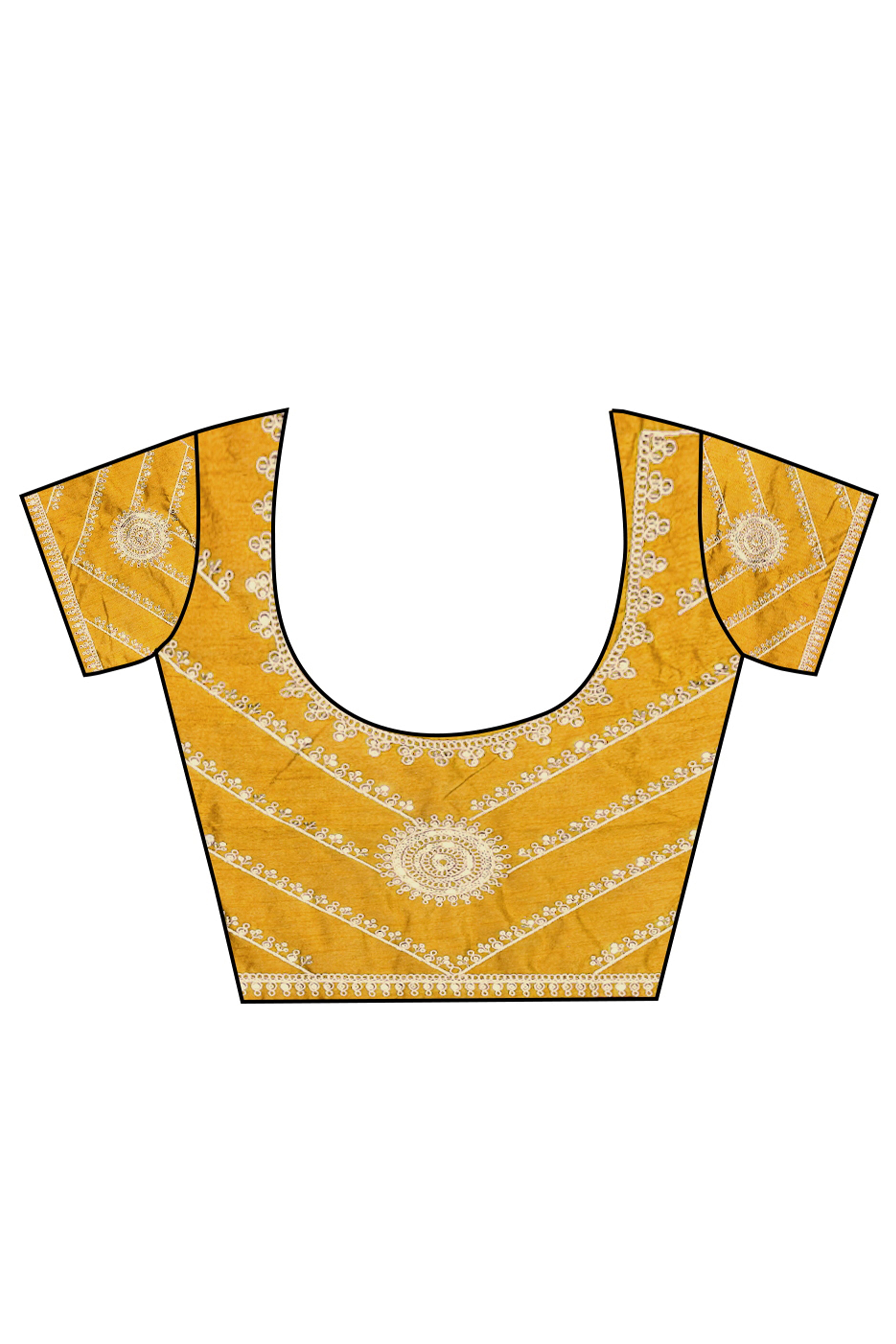 Green Zari Embroidered Georgette Saree Accented With Sequins