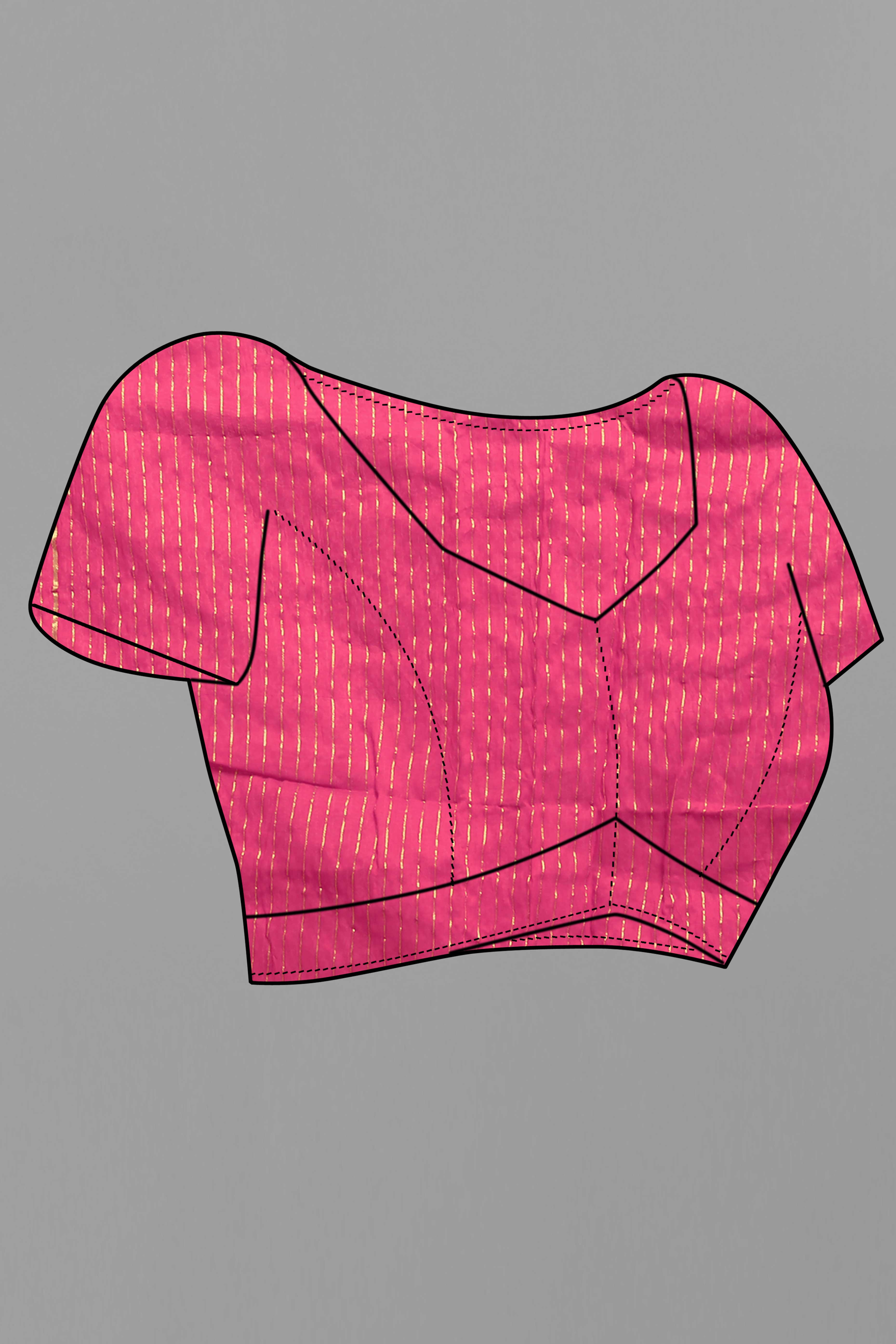Pink Shibori Leheriya Printed Chanderi Cotton Silk Lagdi Patta Saree