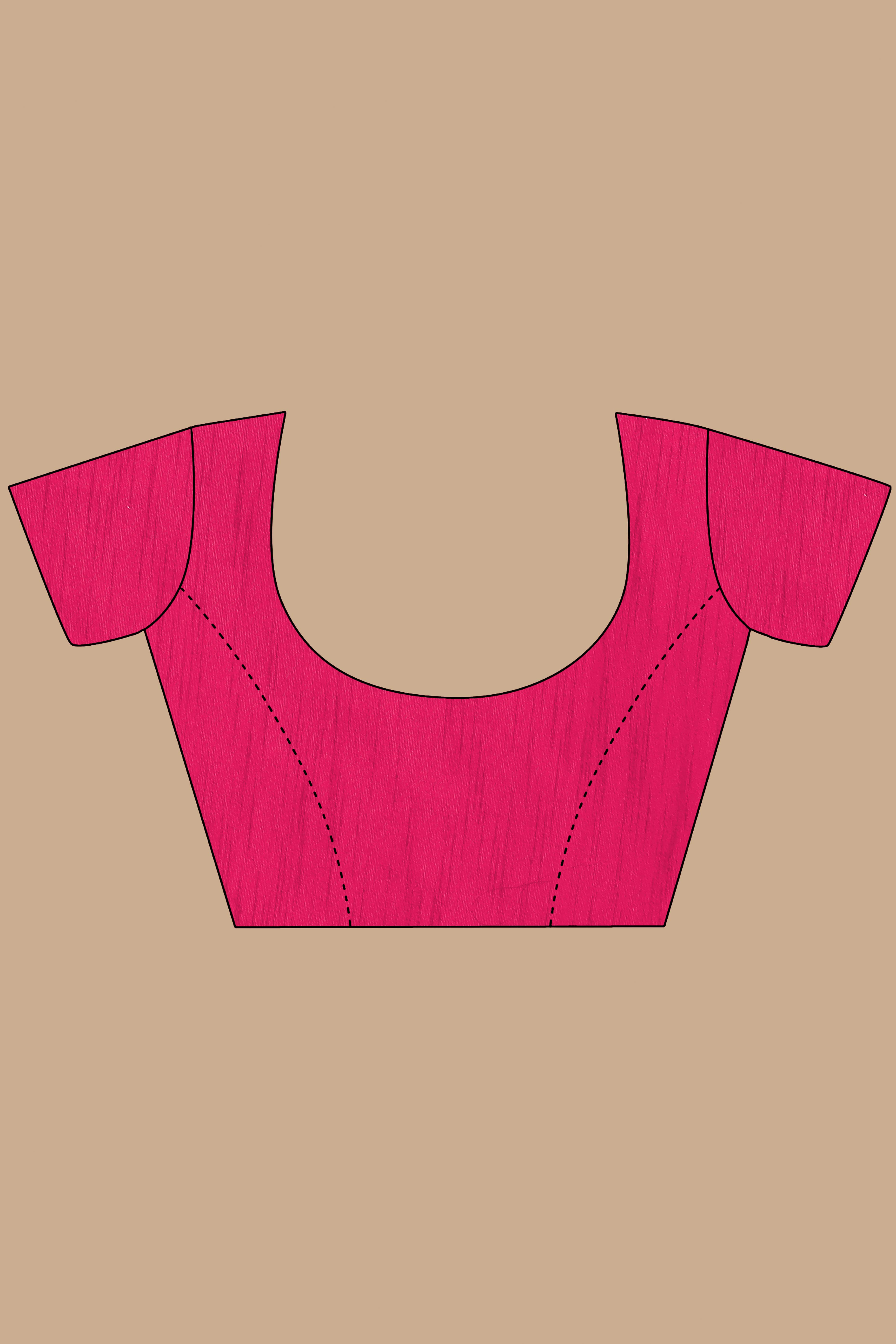 Dark Pink Net Saree with All Over Floral Heavy Embroidery