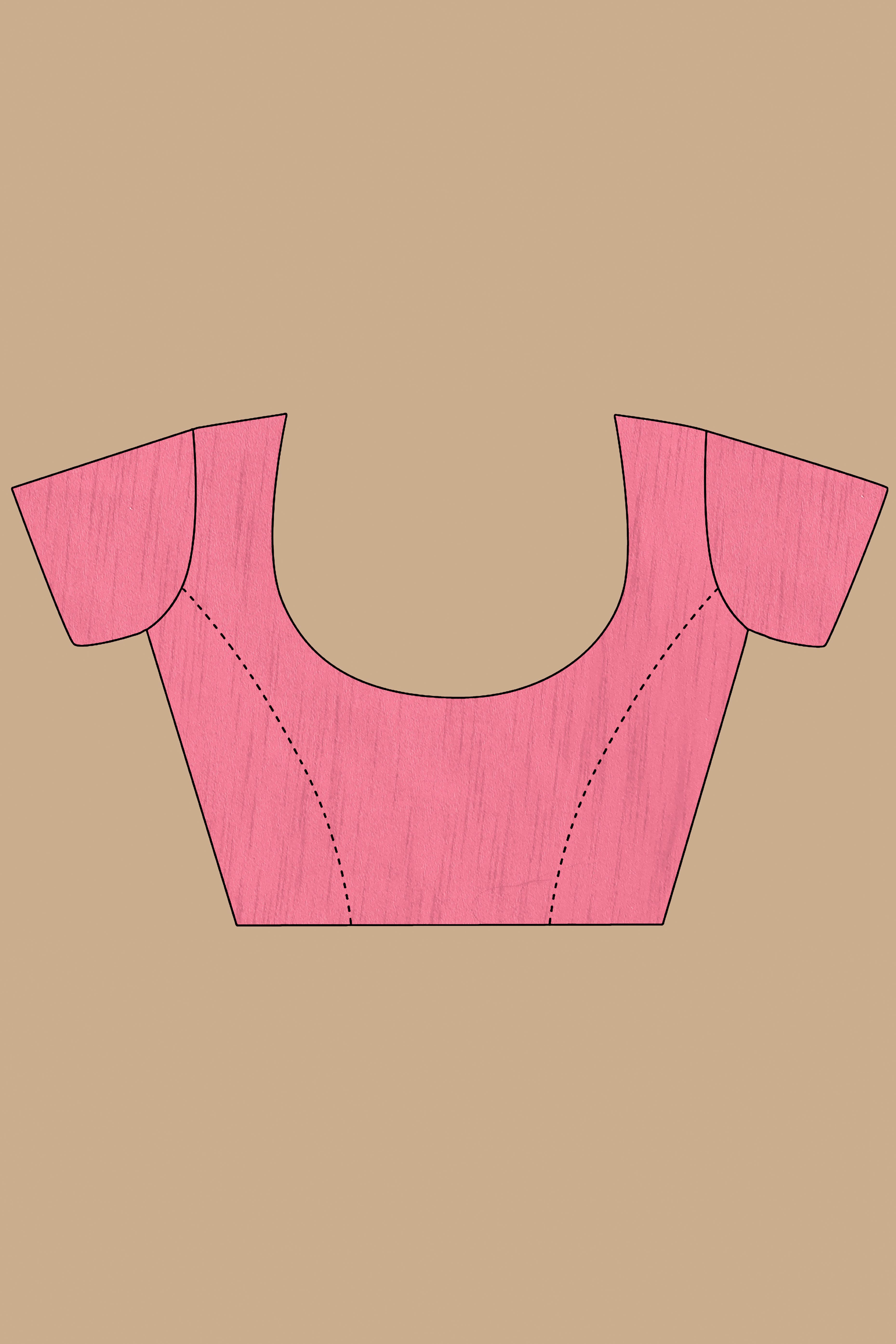 Pink Net Saree with All Over Floral Heavy Embroidery