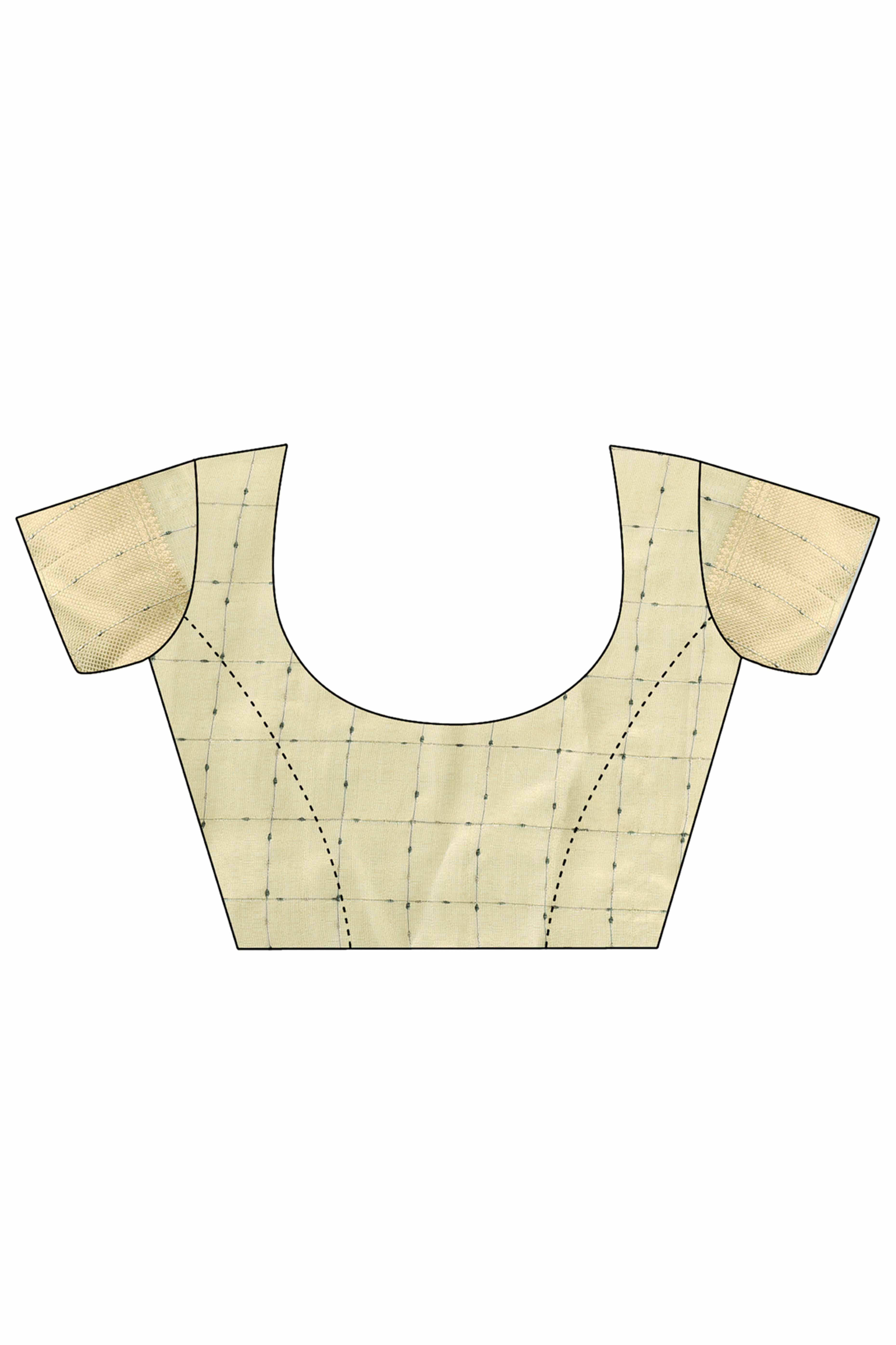 Light Green Lightweight Organza Saree with Rich Zari Checks Pattern