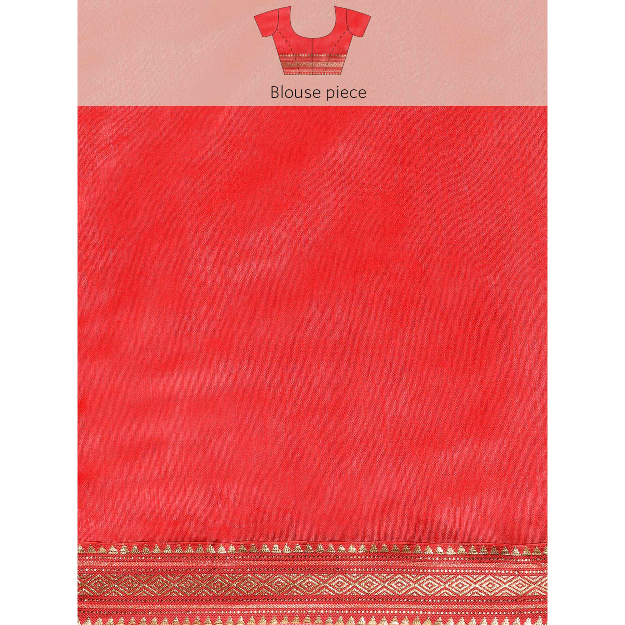 Pink Solid With Woven Border Chiffon Saree With Tassels