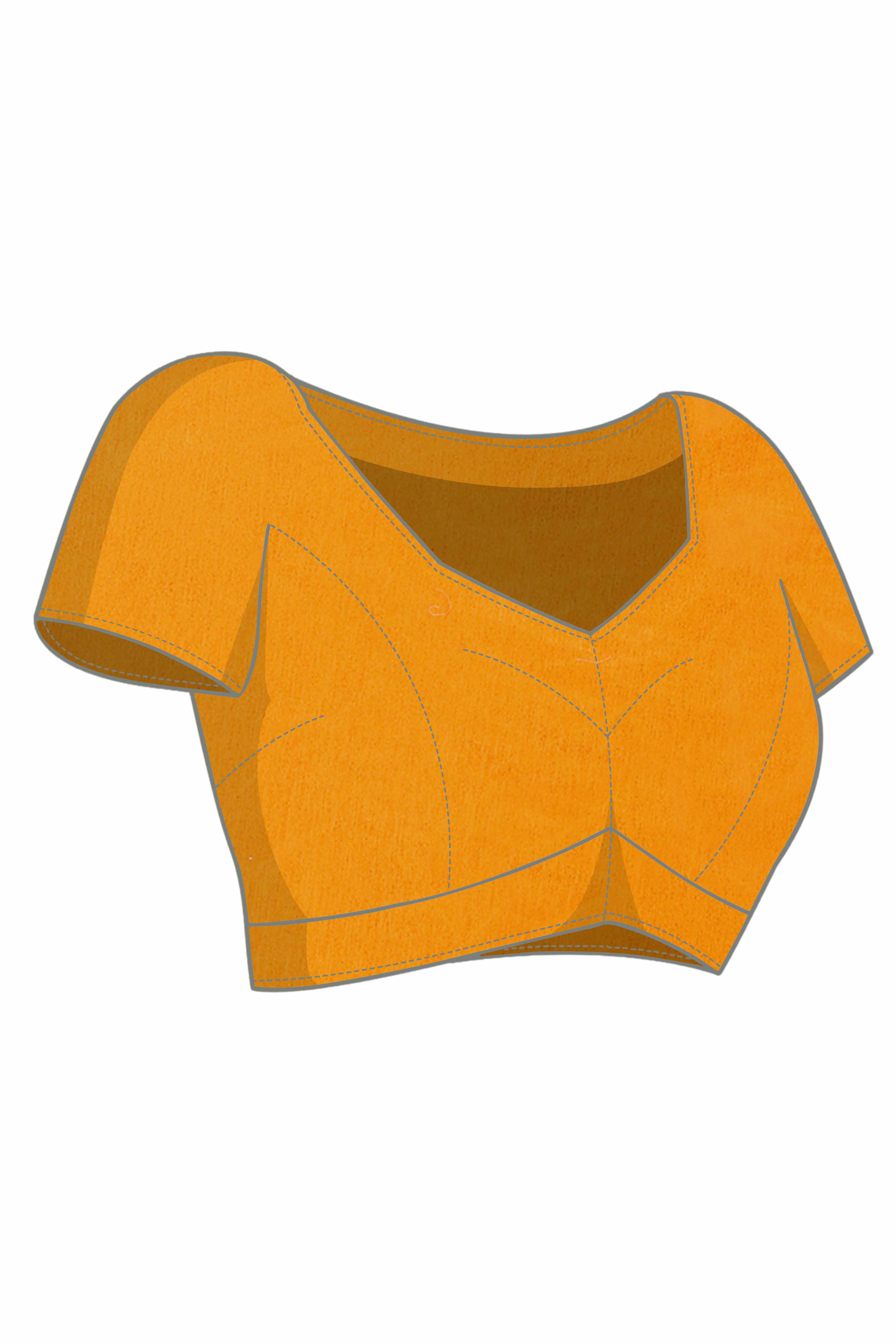 Mustard Georgette Saree with Traditional Bandhani Print and Lace Accents