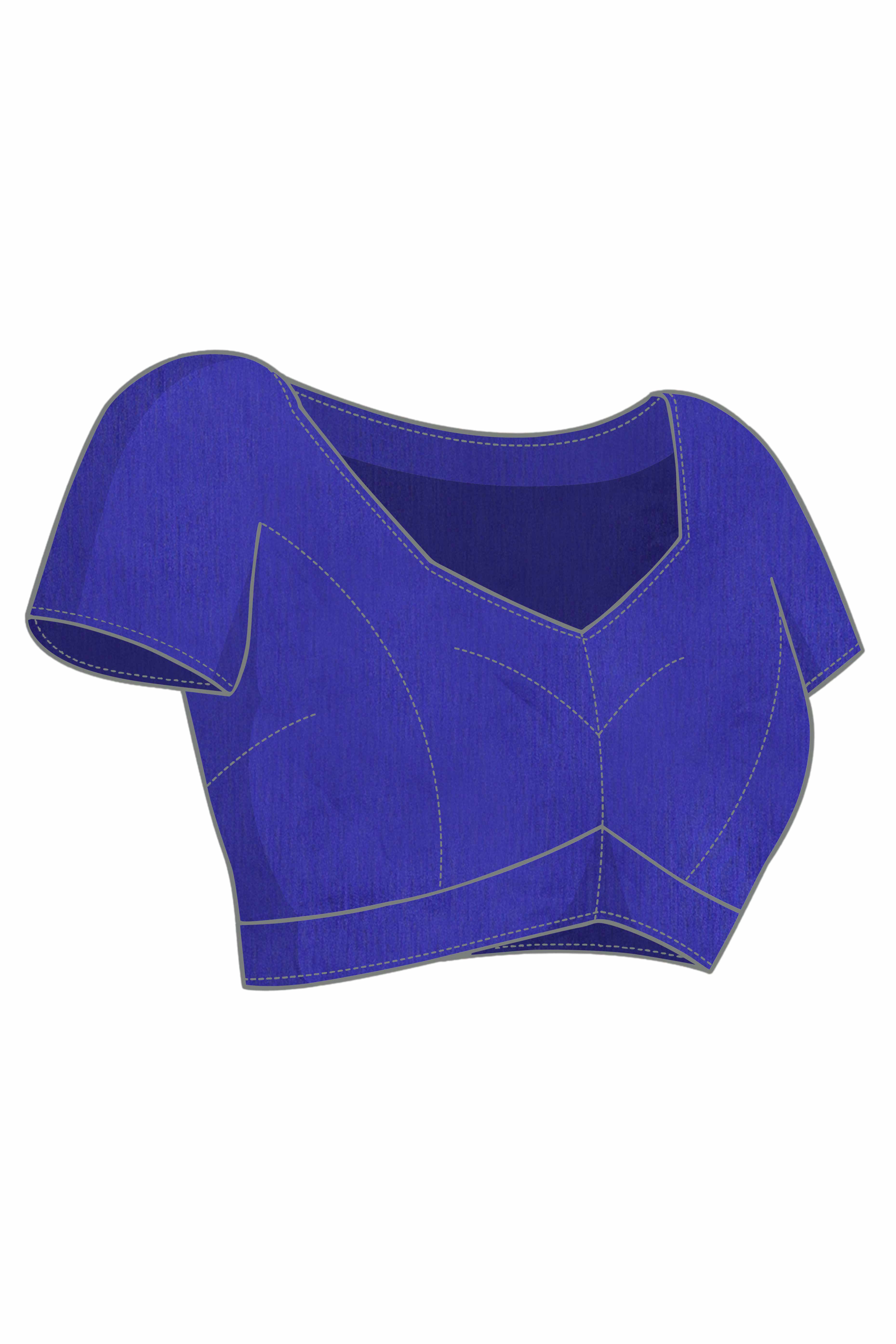 Blue Georgette Saree With Bandhani Print & Exquisite Cording Embroidery Border