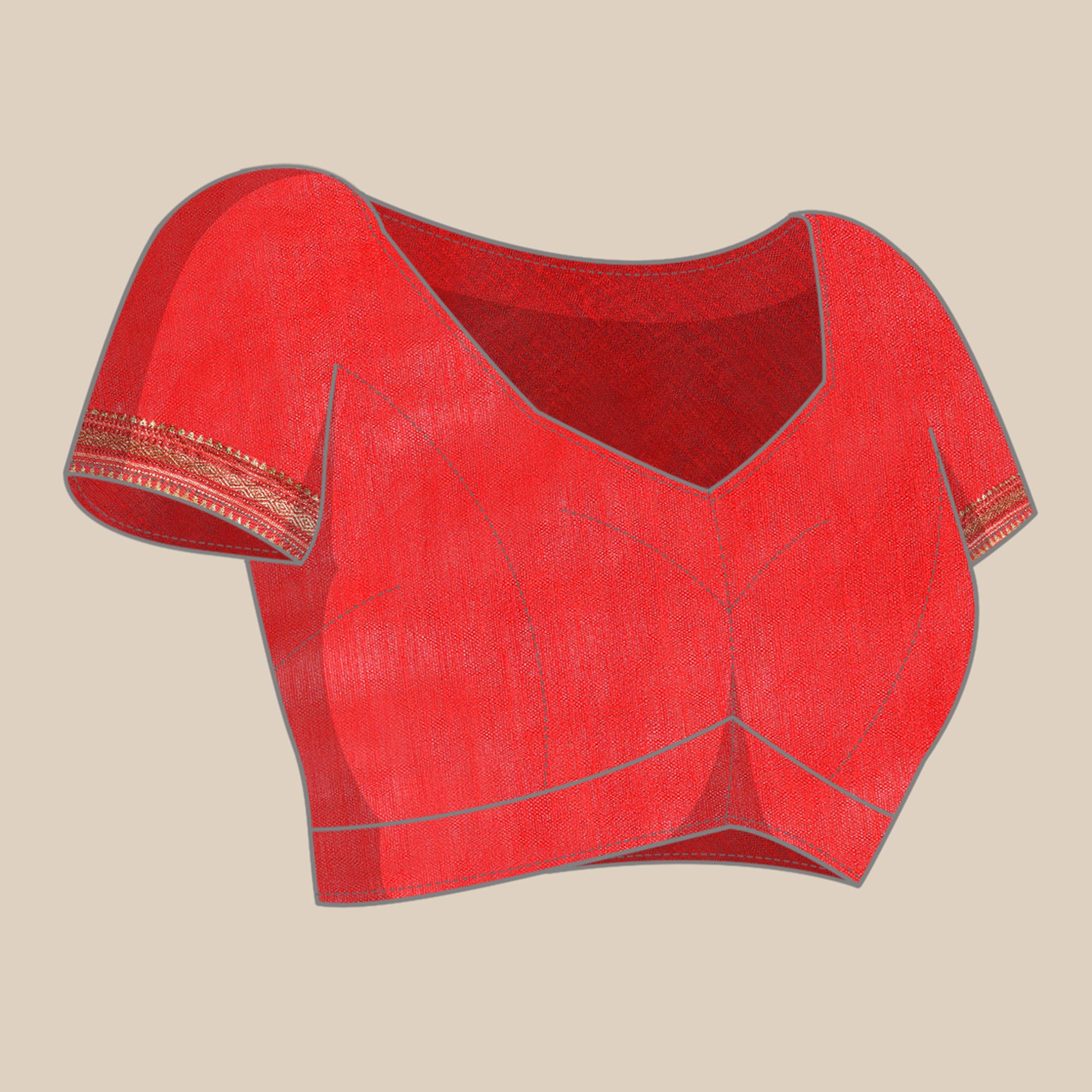 Pink Solid With Woven Border Chiffon Saree With Tassels