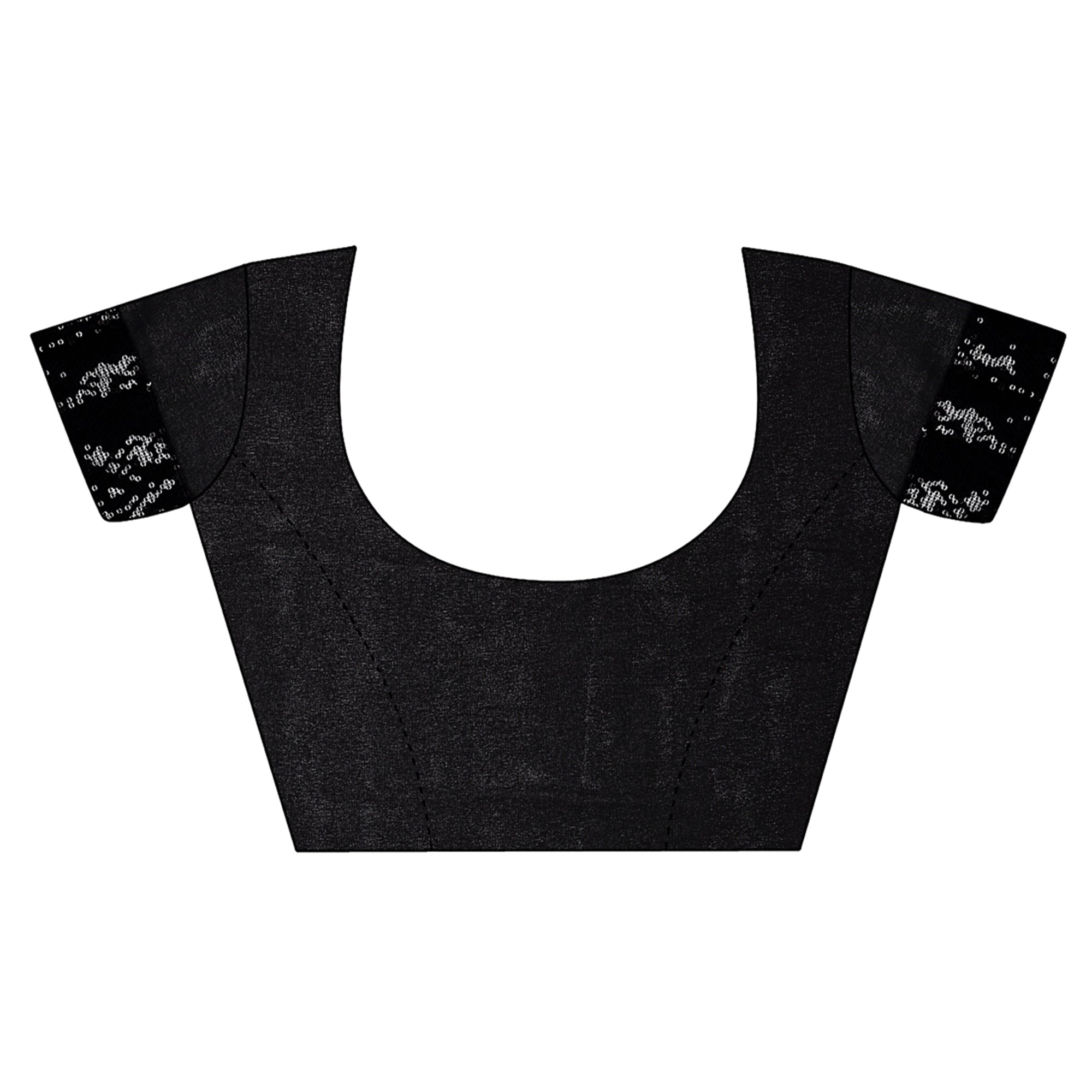 Black Sequin Embroidered Georgette Saree