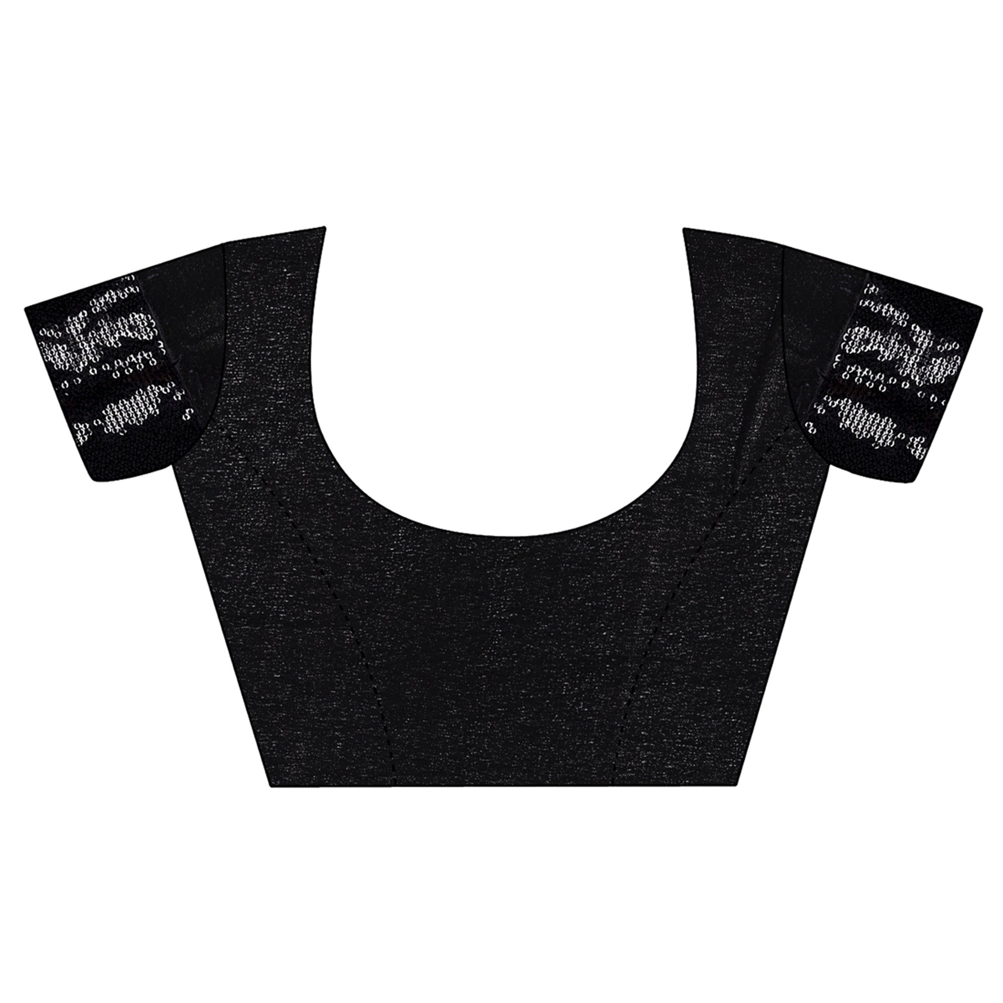 Black Sequin Embroidered Georgette Saree