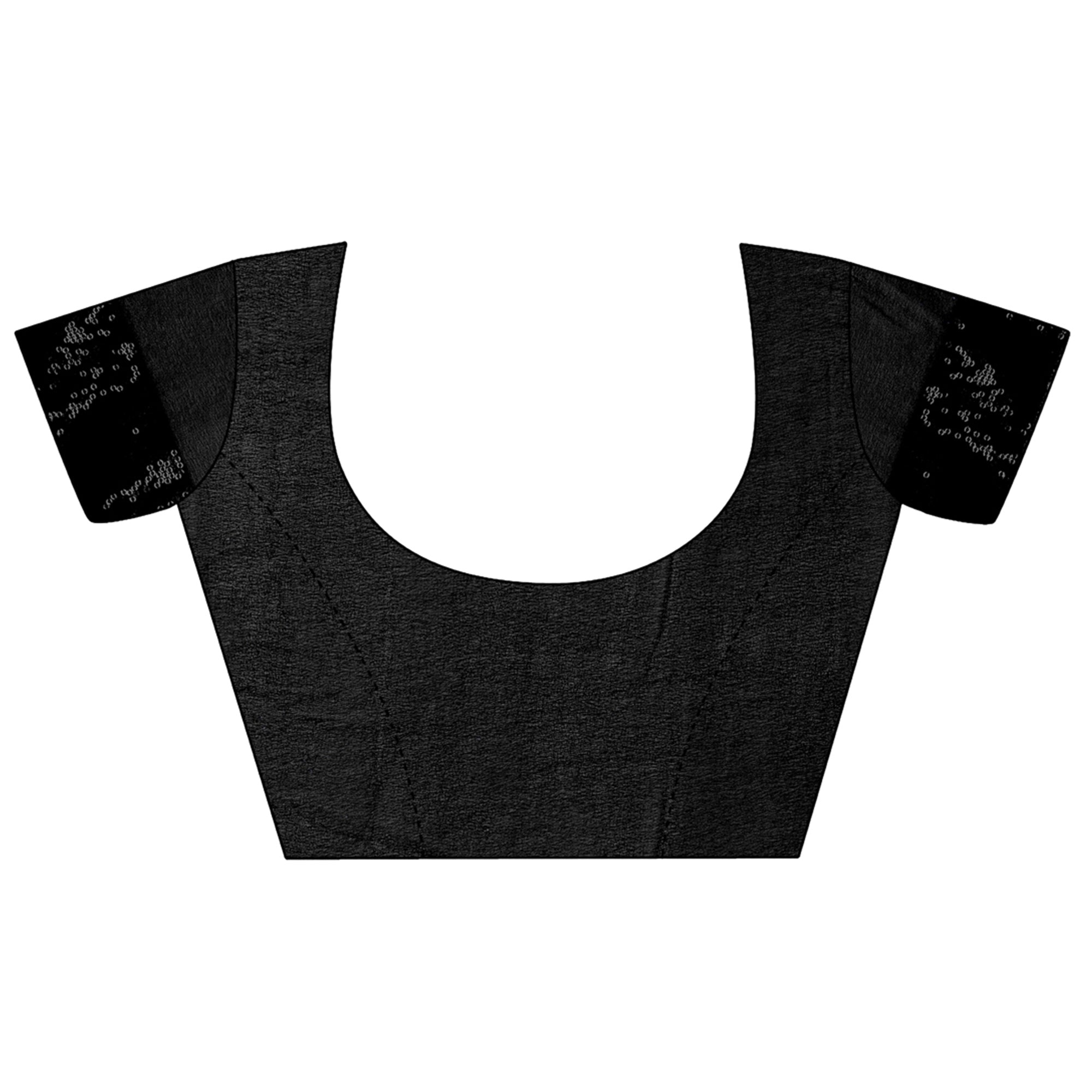 Black Sequin Embroidered Georgette Saree