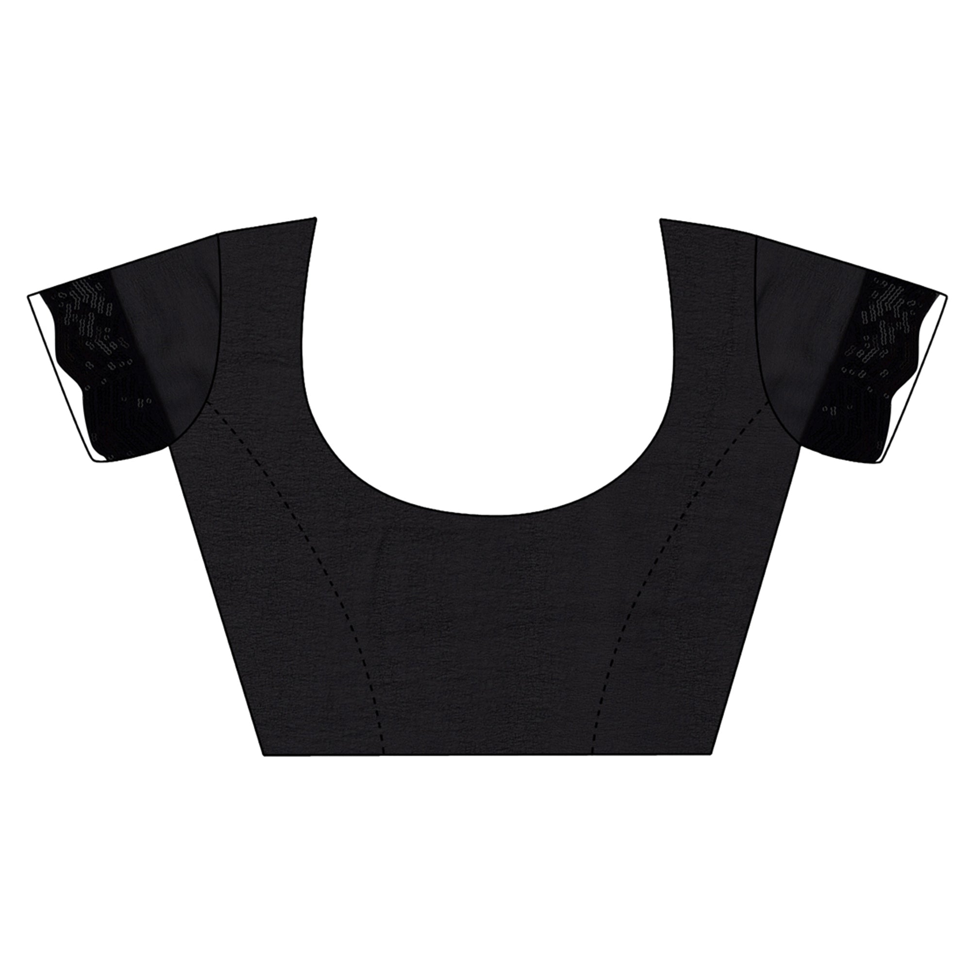 Black Sequin Embroidered Georgette Saree