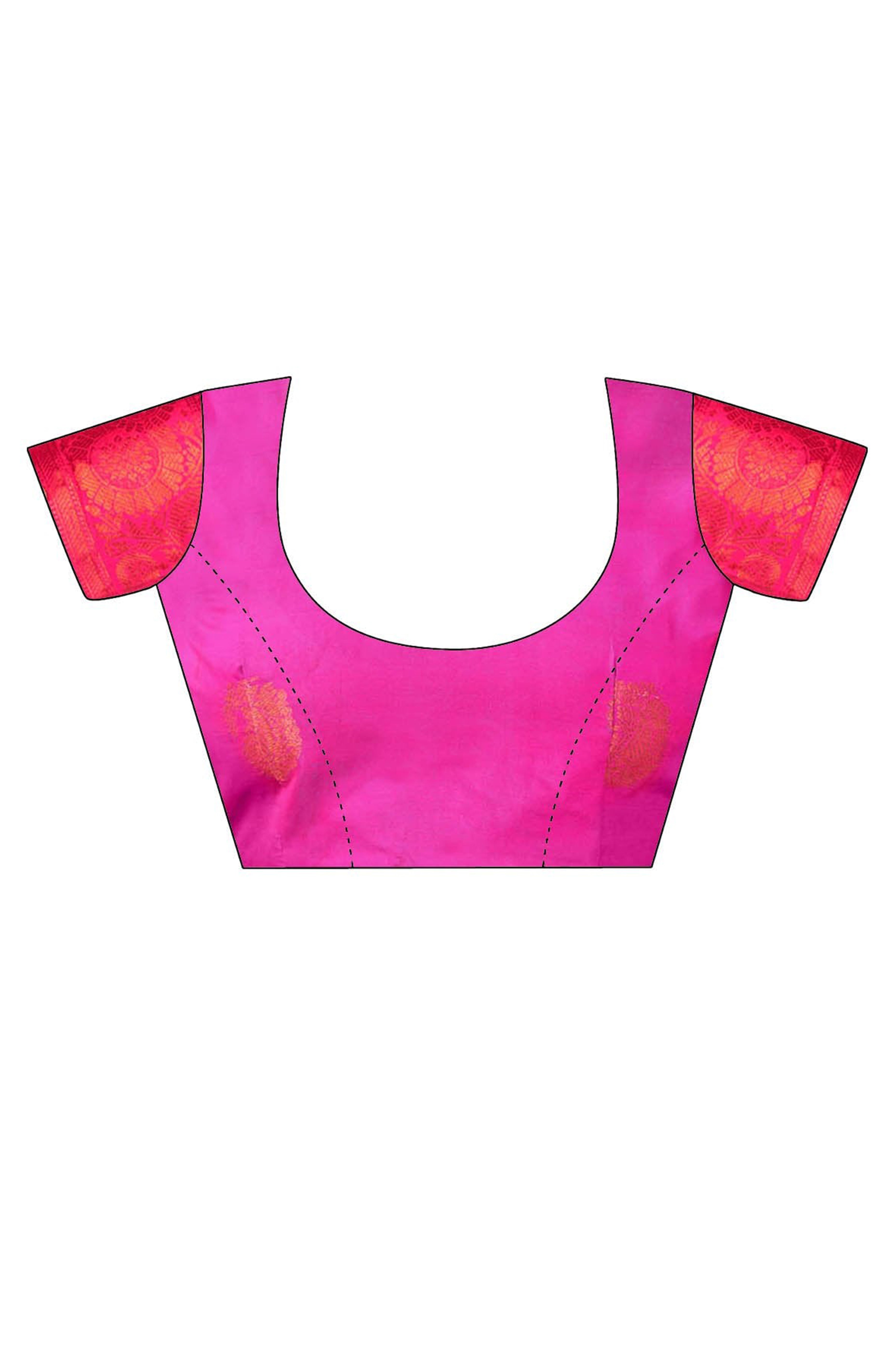 Blue Silk Blend Saree Adorned With Zari Woven Floral & Paisley Design