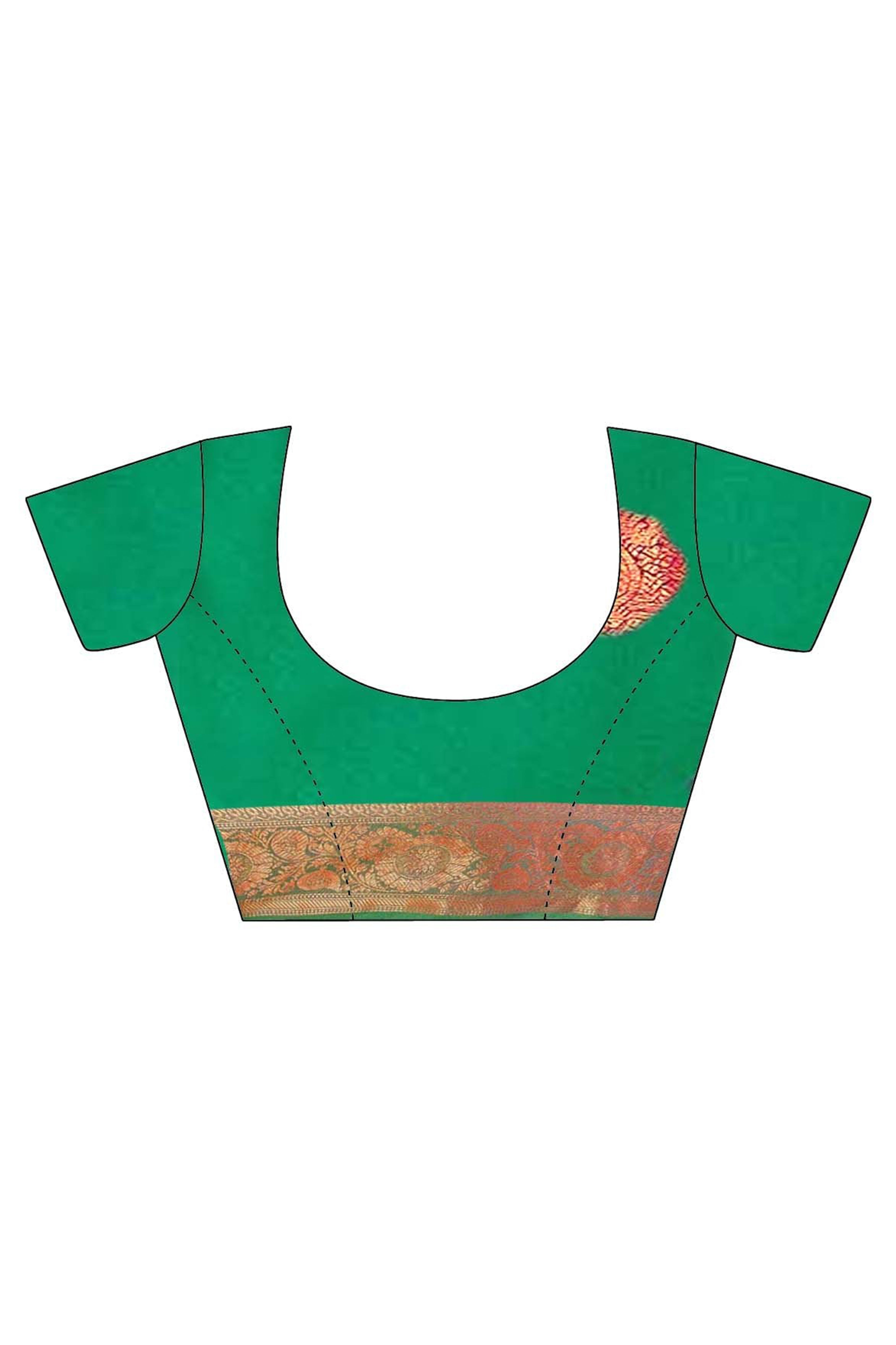 Purple Silk Blend Saree Adorned With Zari Woven Floral & Paisley Design