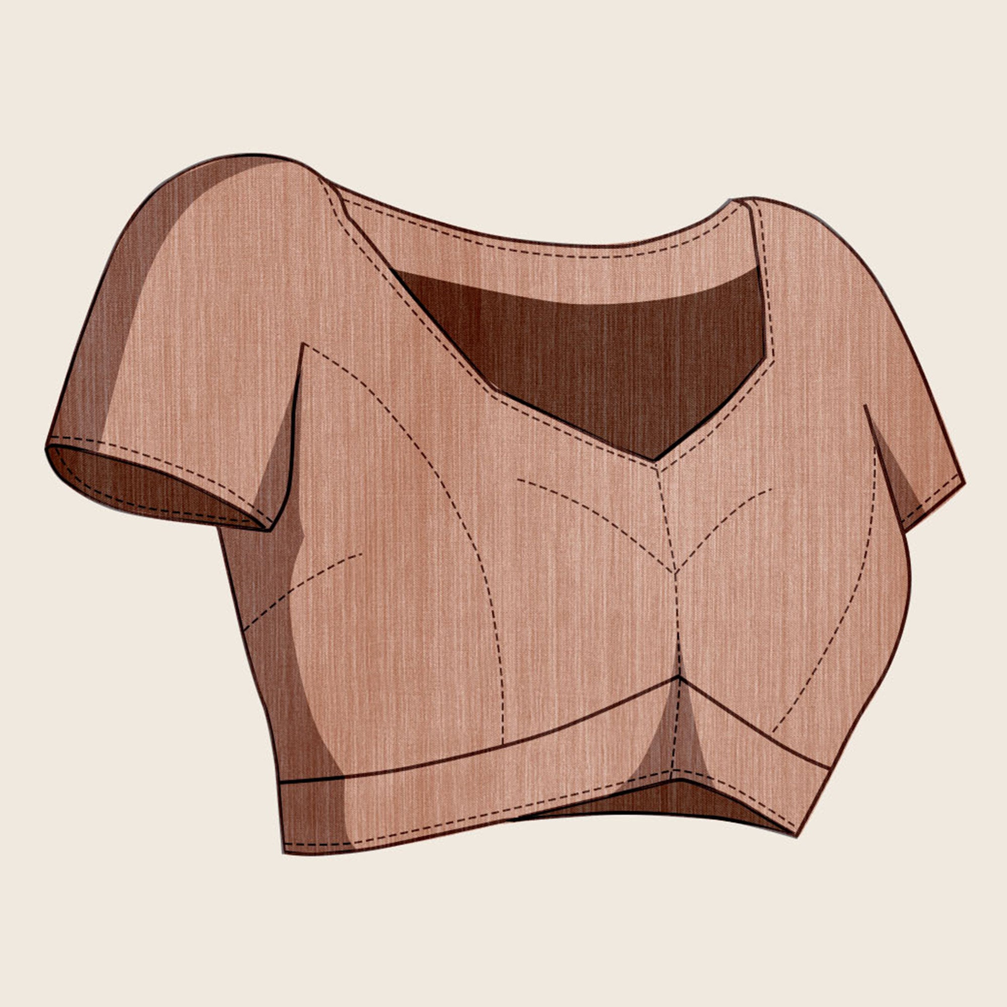 Beige Digital Printed Cotton Silk Saree With Border