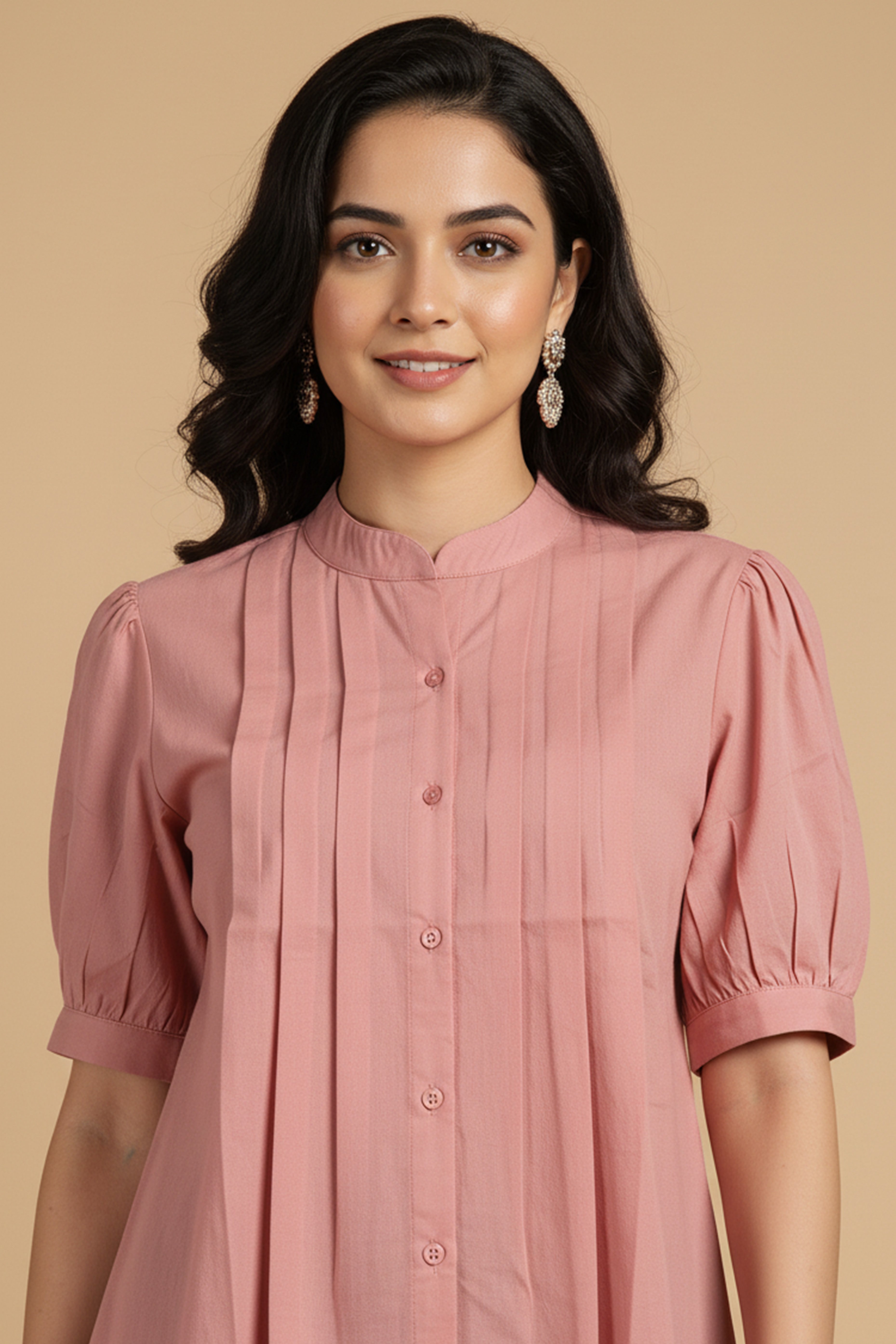 Trendy Pink Solid Pattern Pure Cotton Top for Effortless Everyday Styling