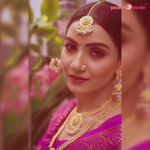 Gold Woven Cotton Silk Saree