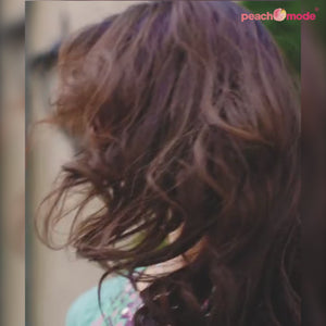 Blue Embroidered Cotton Gown