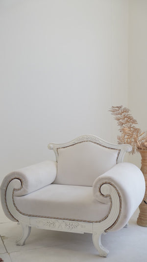 Pure Cotton Peach Top with All-Over Checks and Detailed Floral Embroidery