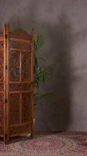 Red Ajrakh Printed Modal Satin Saree with Rich Party Wear Look