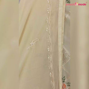 Chikoo Embroidered Georgette Pakistani Suit