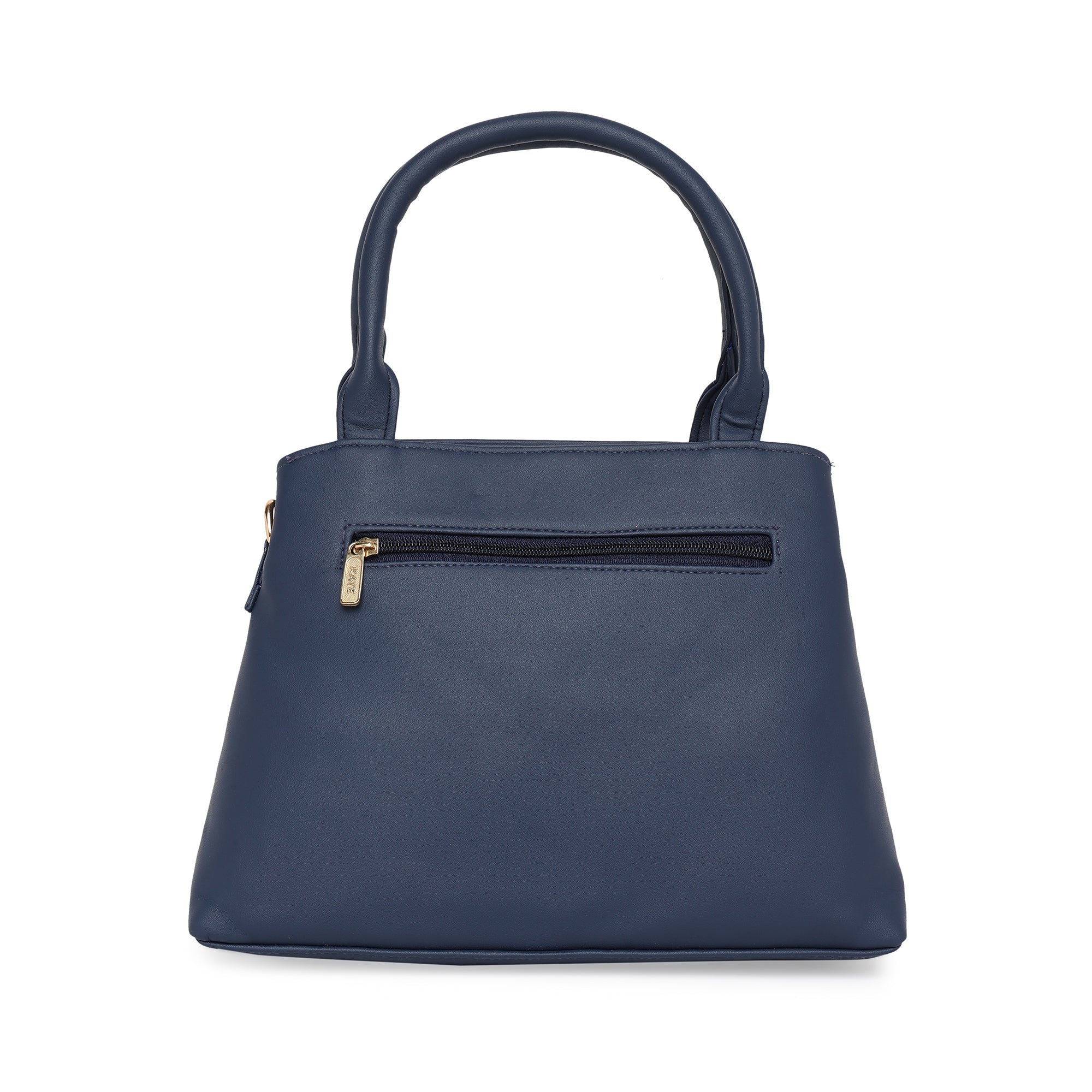 Blue Women Vegan Leather Handbag With Belt