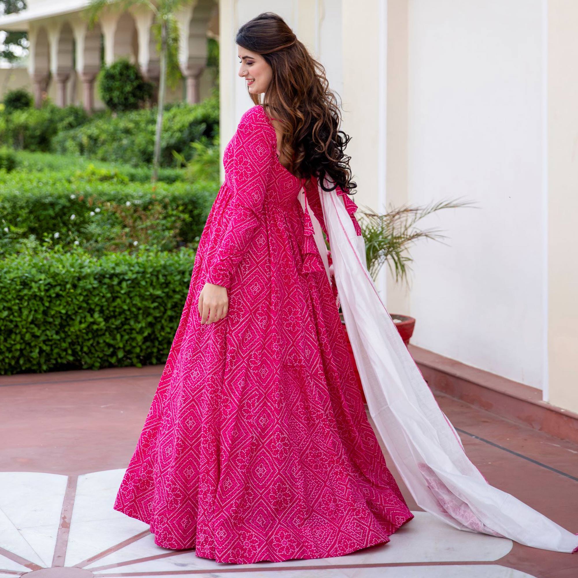 Fancy Bandhani Designer Digital Print Look Beautiful Gown at Best Price in  Surat | Kala Boutique Creation