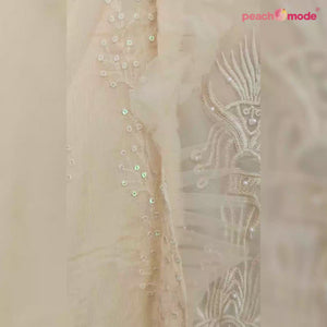 Pink Floral Sequins Embroidered Georgette Pakistani Suit