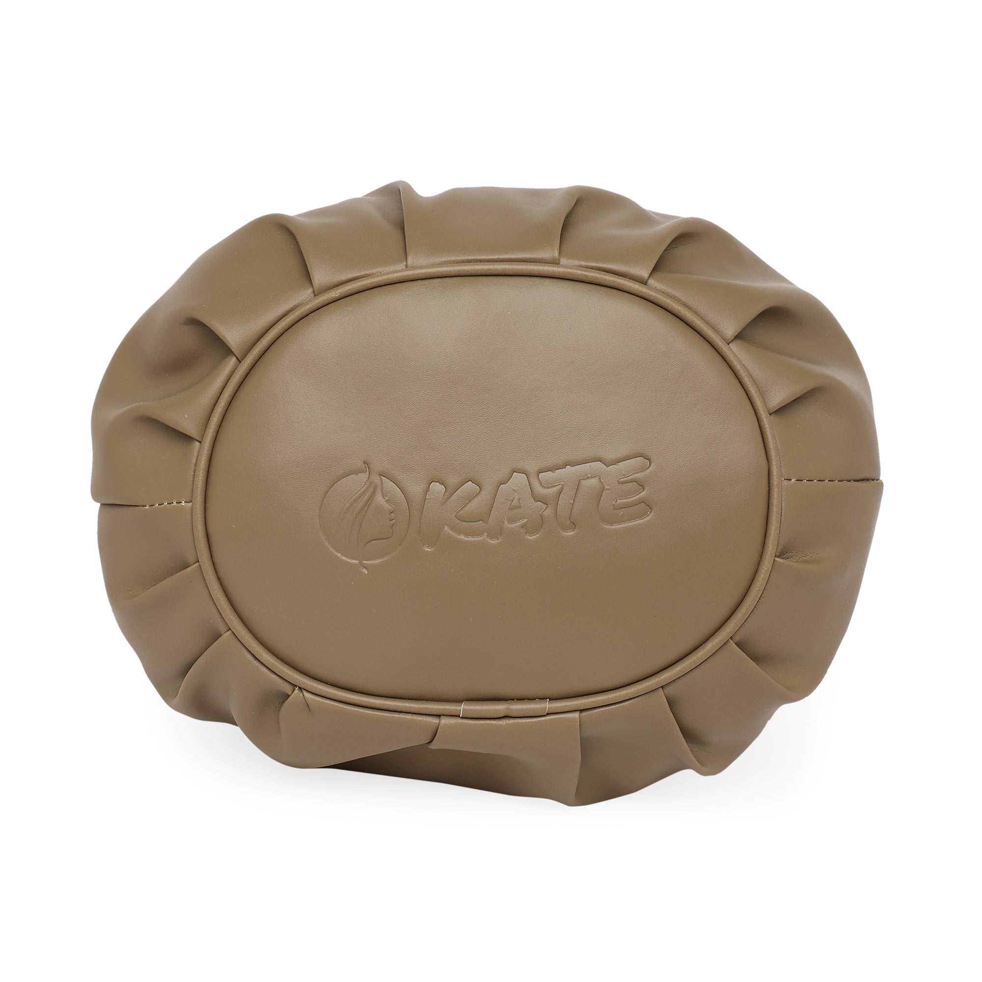 Coffee Brown Women Vegan Leather Handbag With Belt