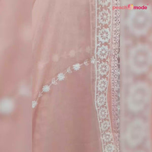 Pink Lucknowi Embroidered Georgette Pakistani Suit