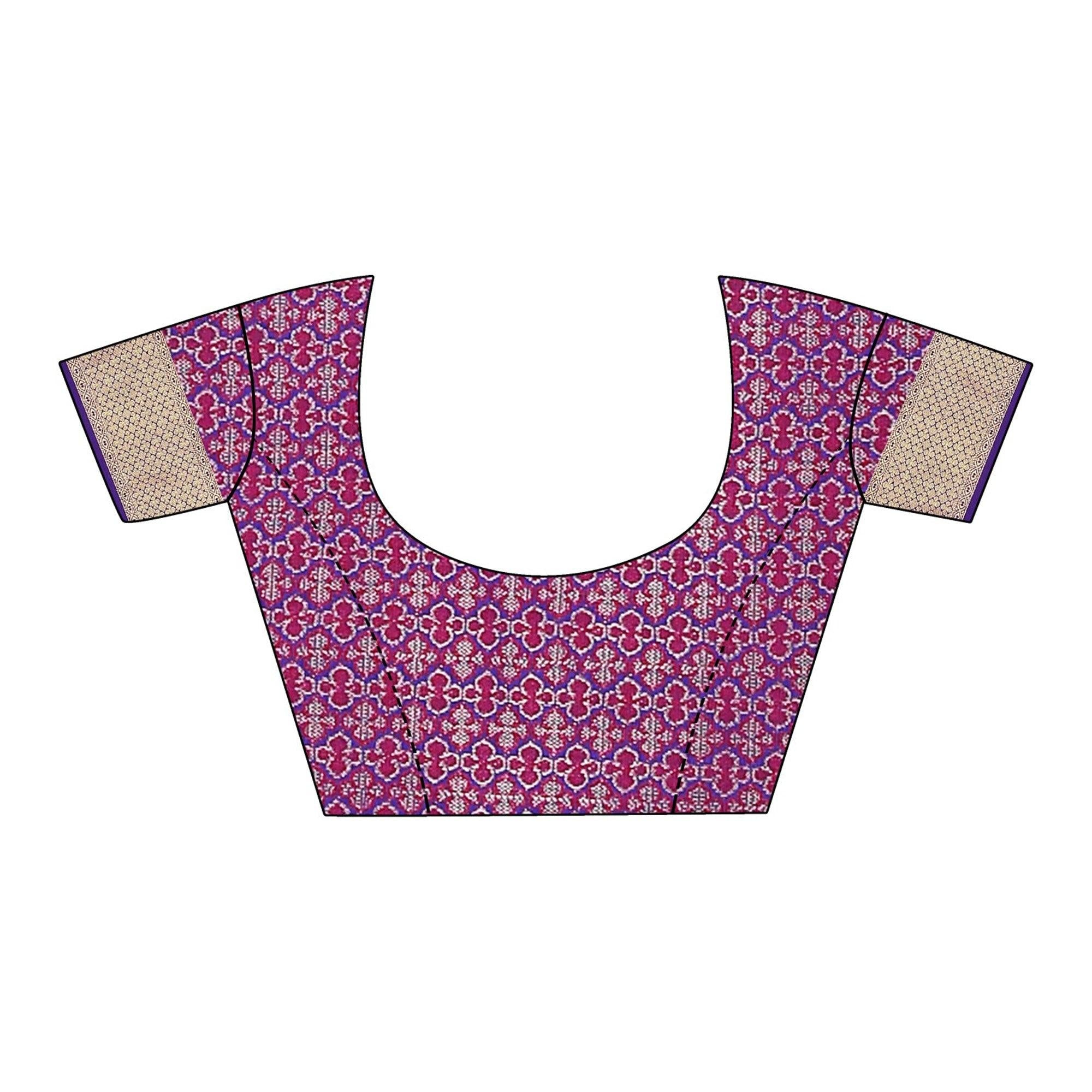 Adorable Blue Colored festive Wear silk Saree - Peachmode