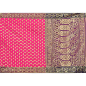 Adorning Pink Colored Festive Wear Woven Art Silk Saree - Peachmode