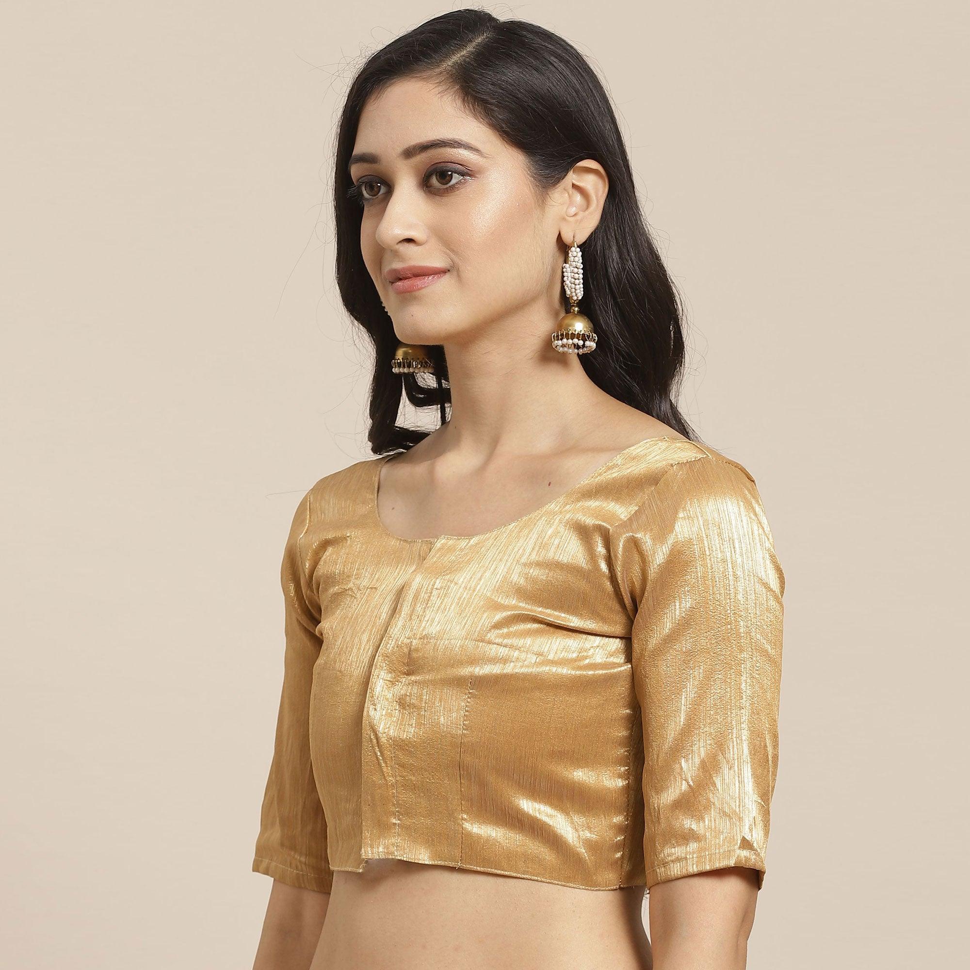 Amazing Brown Colored Casual Wear Printed Poly Georgette Saree - Peachmode