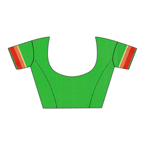 Attractive Orange Colored Festive Wear Woven Silk Saree - Peachmode