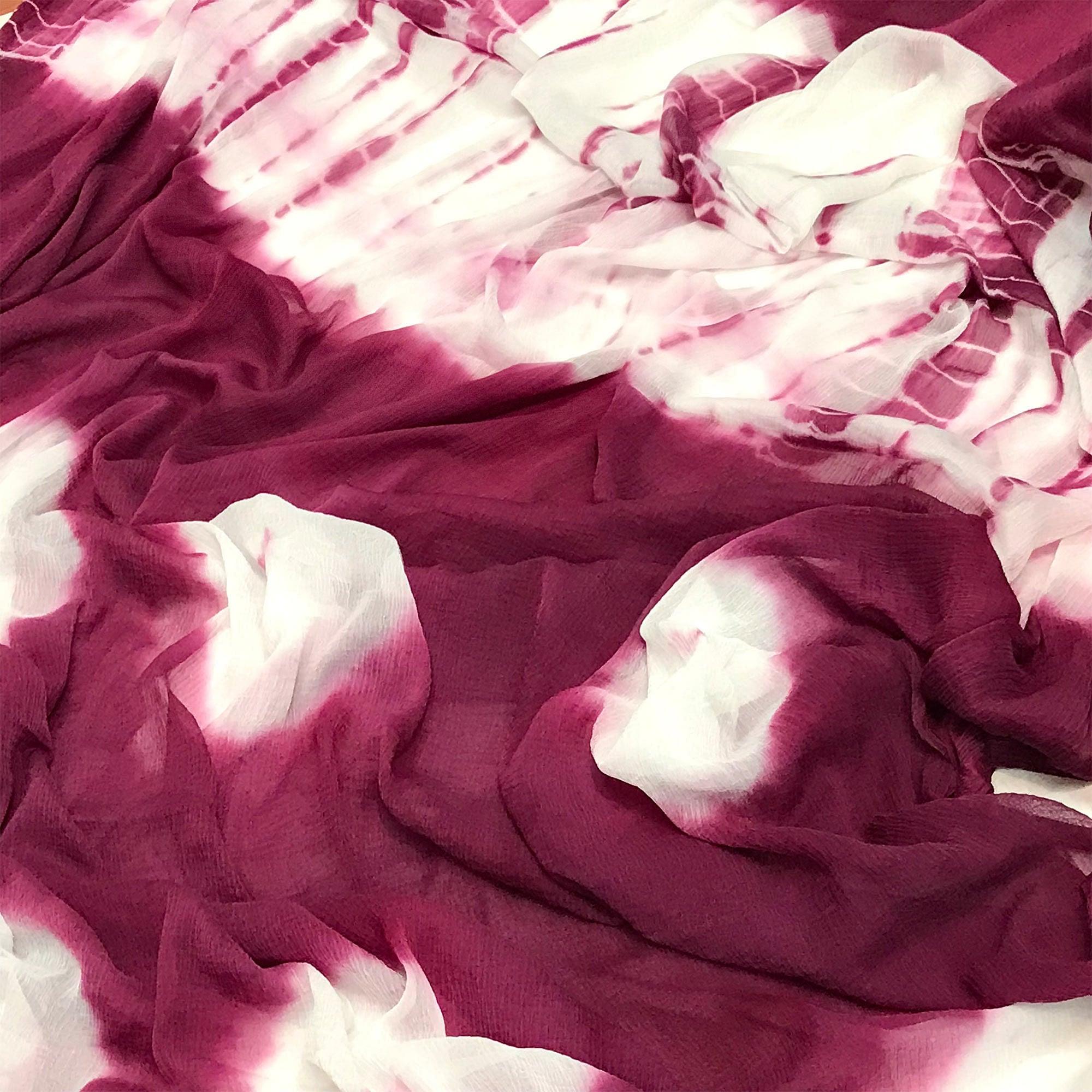 Baby Pink Casual Wear Printed Cotton Dress Material - Peachmode