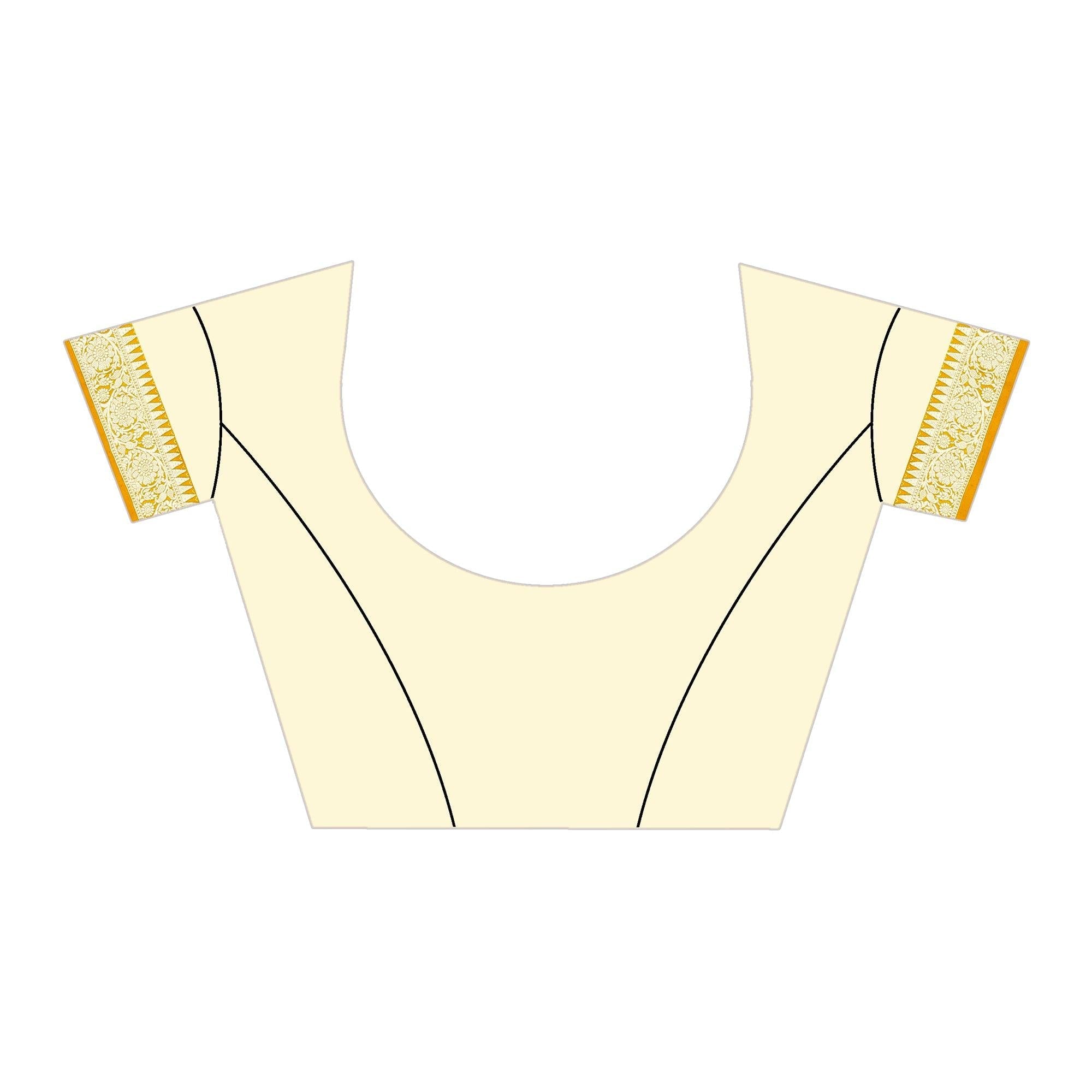 Beautiful Mustard Yellow Colored Casual Wear Embroidered Art Silk Saree With Tassels - Peachmode