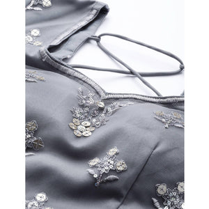 Beige Designer Wedding Wear Thread Zari Work Soft Net Lehenga Choli - Peachmode