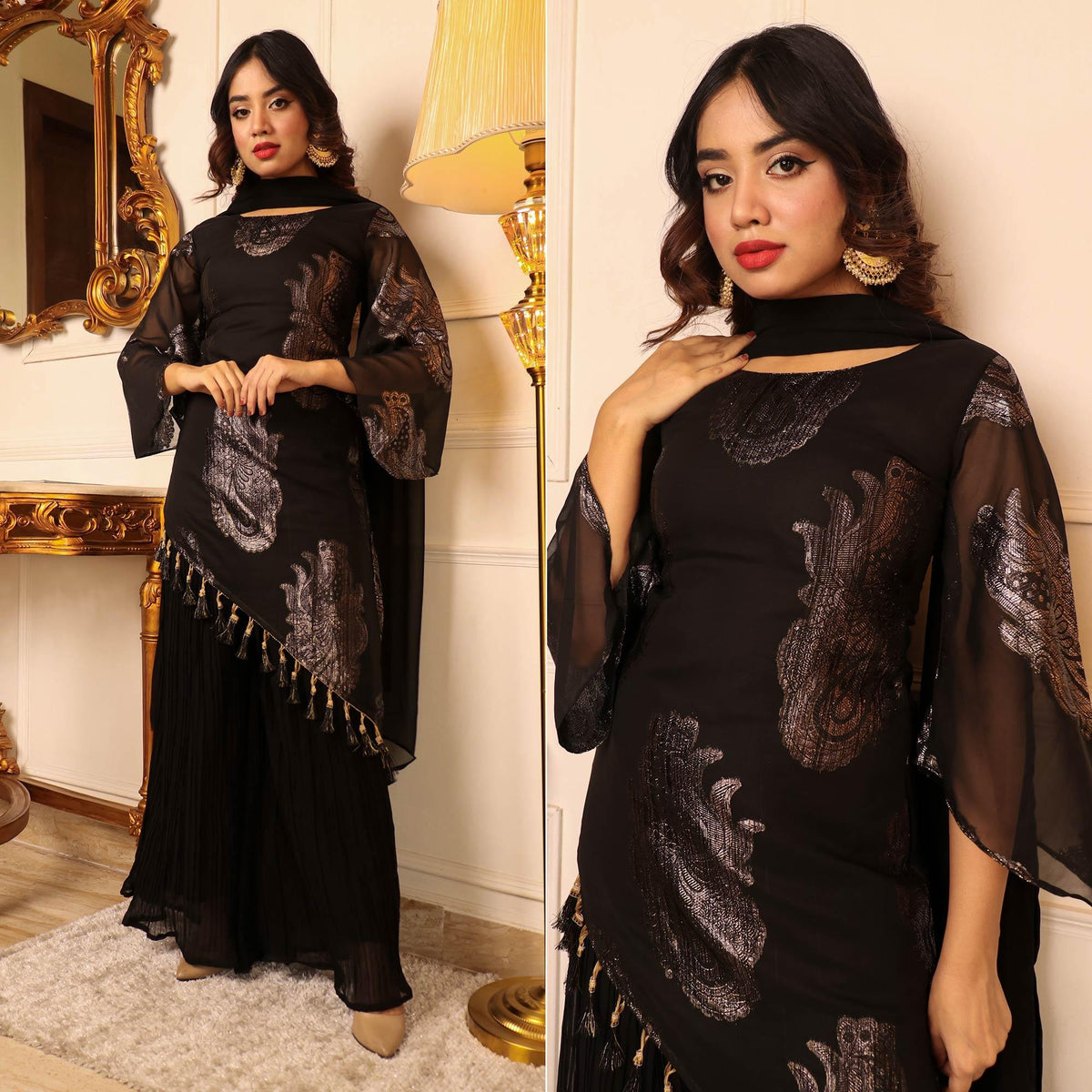 Buy Women Cotton Kurti with Palazzo Set | Ladies Top Kurta Kameez Salwar  Suit Bottom Pant | Ethnic Indian Pakistani Party Dress | Traditional  Festival Wear Online at desertcartINDIA