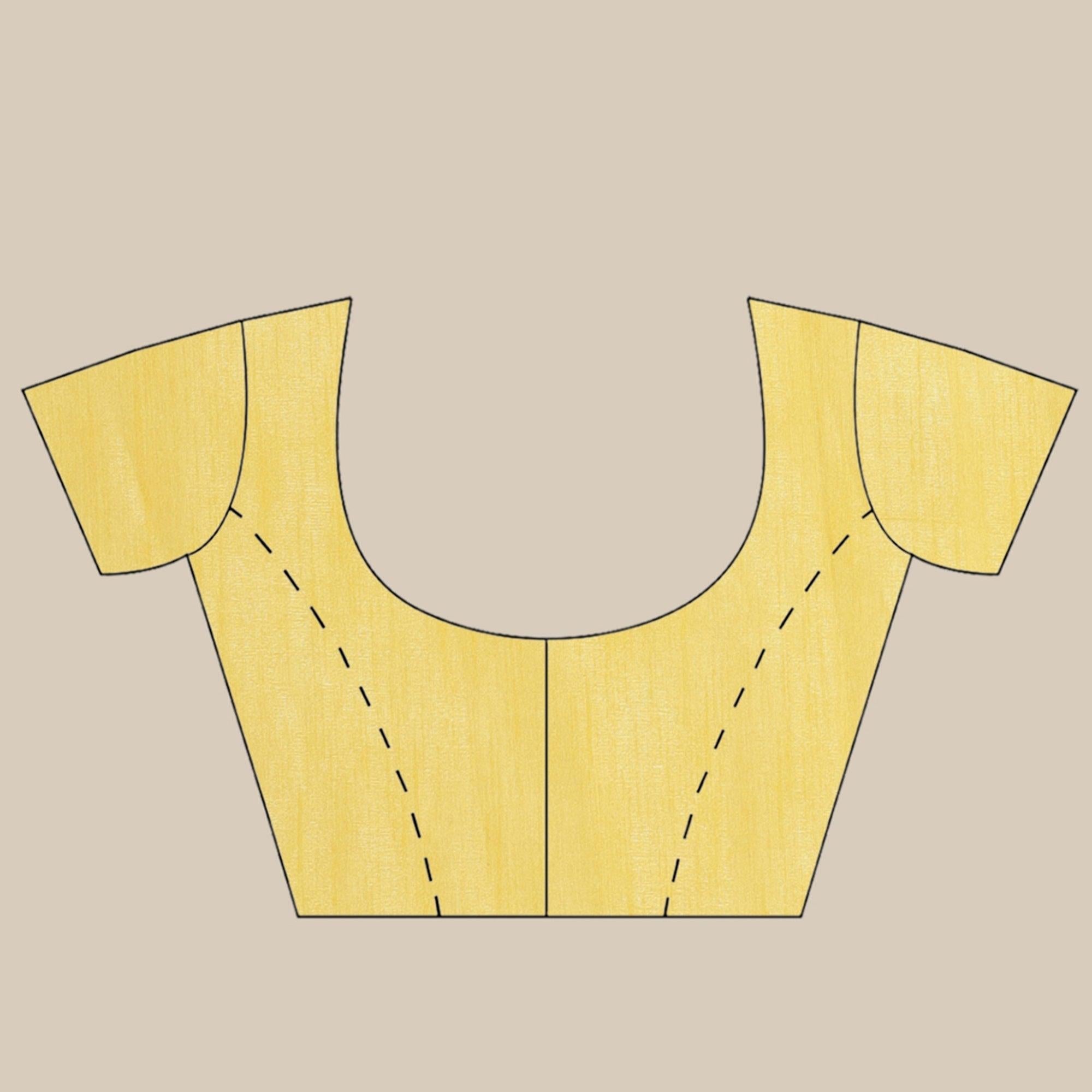 Blissful Offwhite Colored Casual Wear Printed Organza Saree - Peachmode