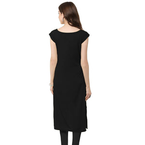 Blooming White Colored Casual Printed Crepe Kurti - Peachmode