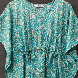 Blue Casual Wear Printed Rayon Top - Peachmode